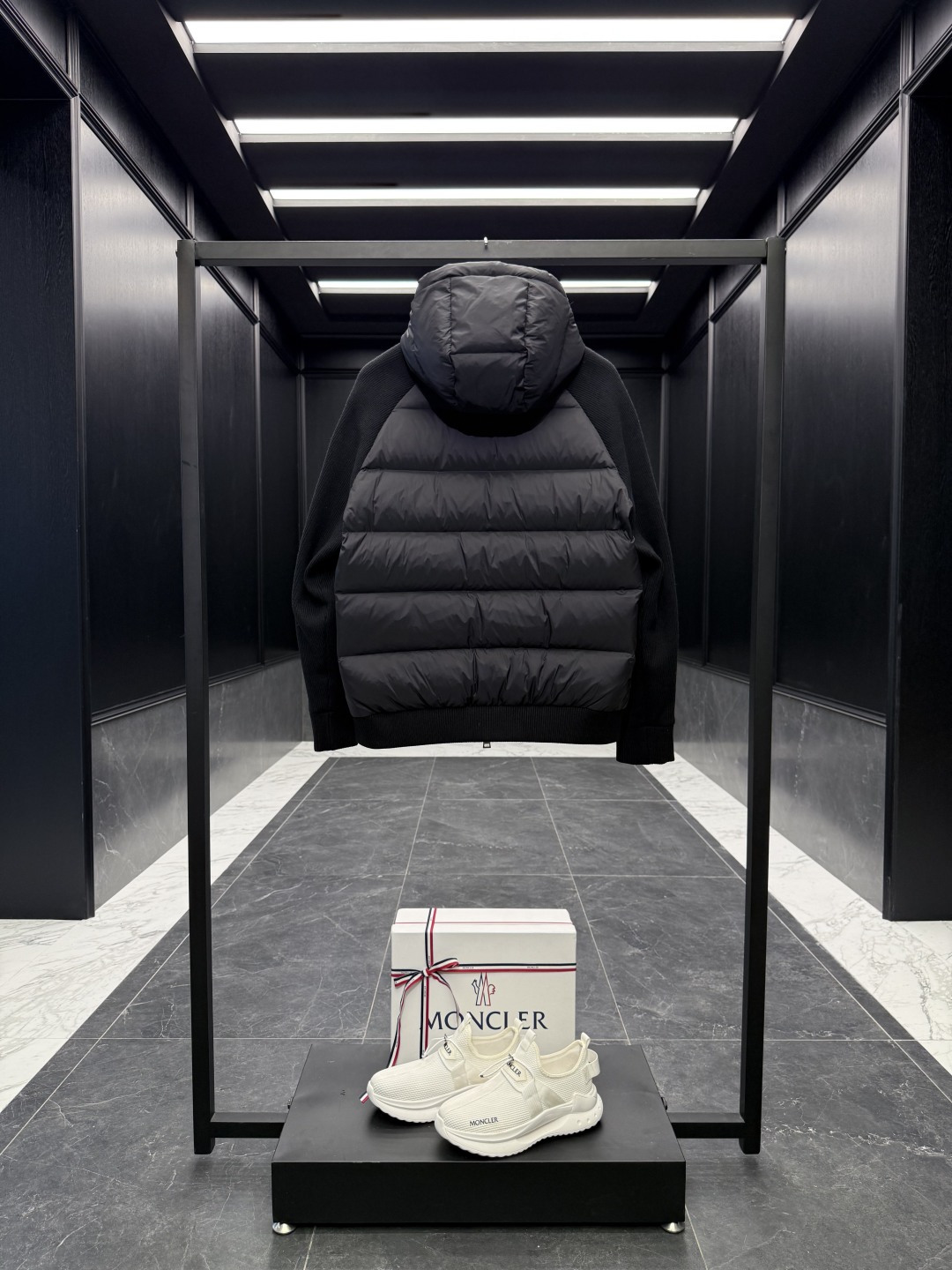 Moncler Female Down Jacket Knitted Hooded S-m-l