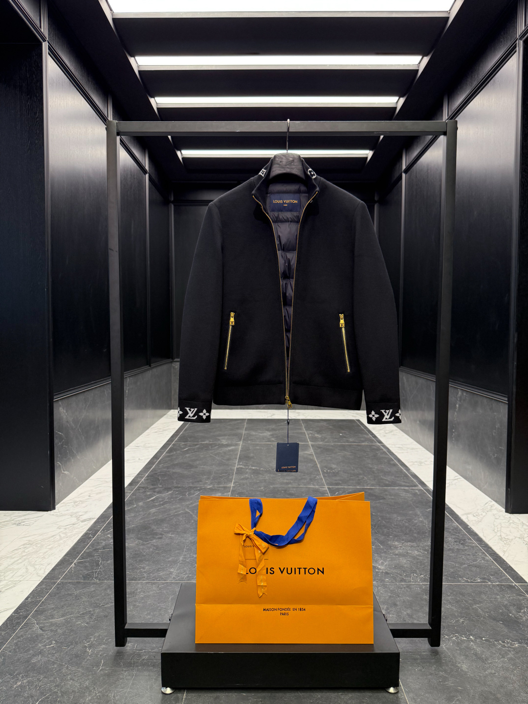 Louis Vuitton Jacket Wool Black S-m-l