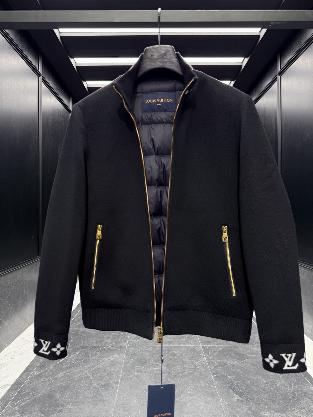 Louis Vuitton Jacket Wool Black S-m-l