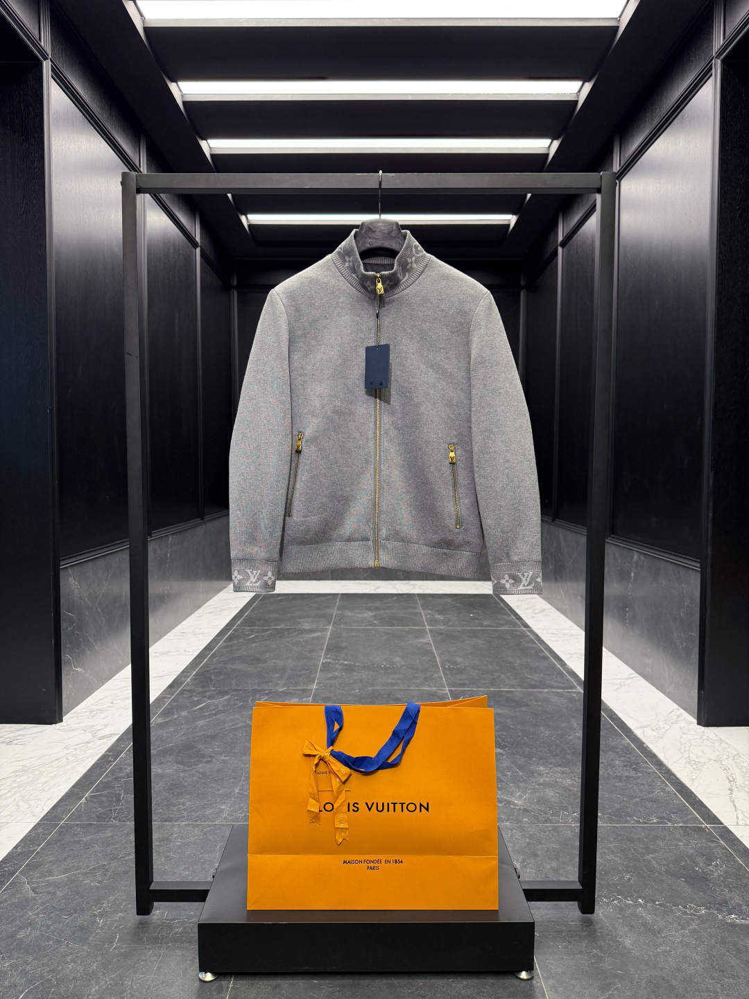 Louis Vuitton Jacket Wool Black S-m-l