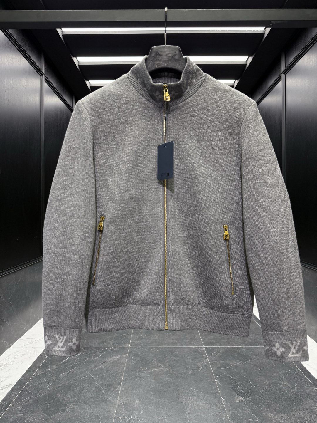 Louis Vuitton Jacket Wool Black S-m-l