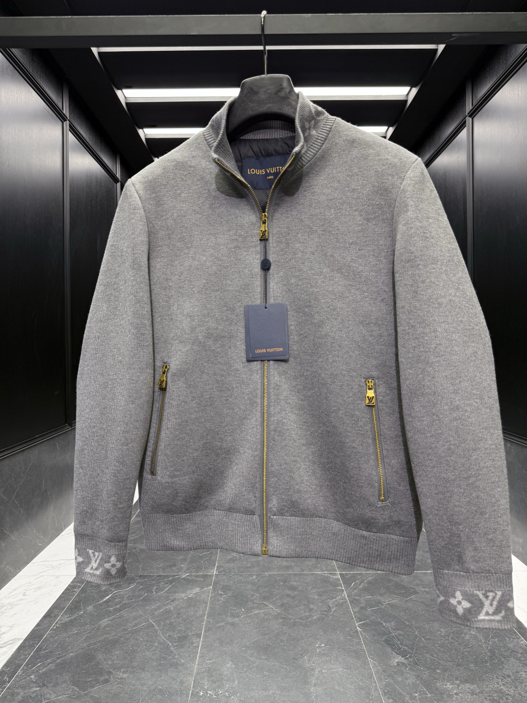 Louis Vuitton Jacket Wool Black S-m-l