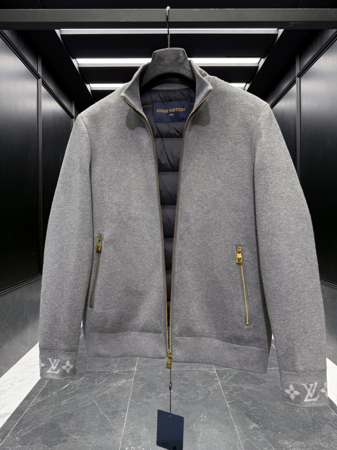 Louis Vuitton Jacket Wool Black S-m-l