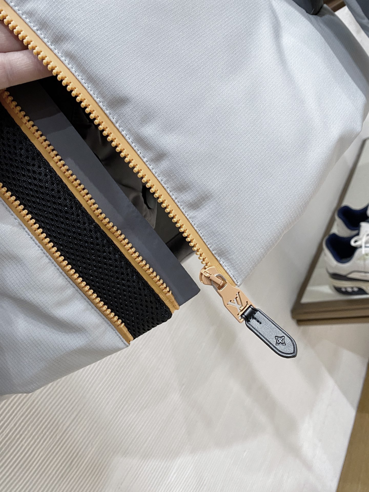 Louis Vuitton Couple Down Jacket Knitted Gray Hooded S-m-l