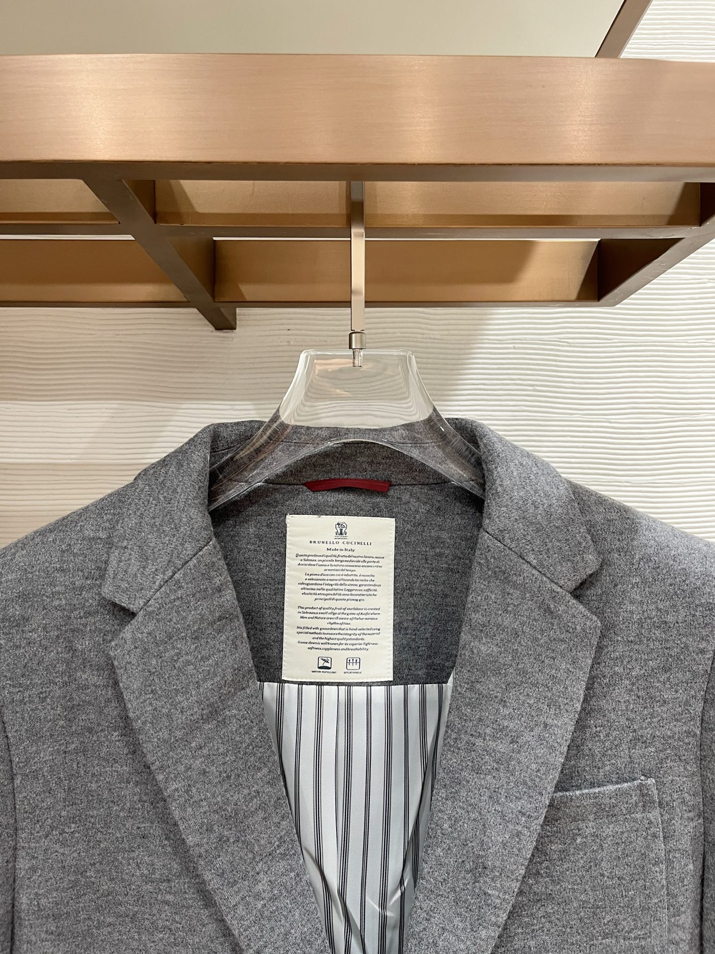 Loro Piana Male Basic Clothing Cotton Gray Slim Fit M-l-xl