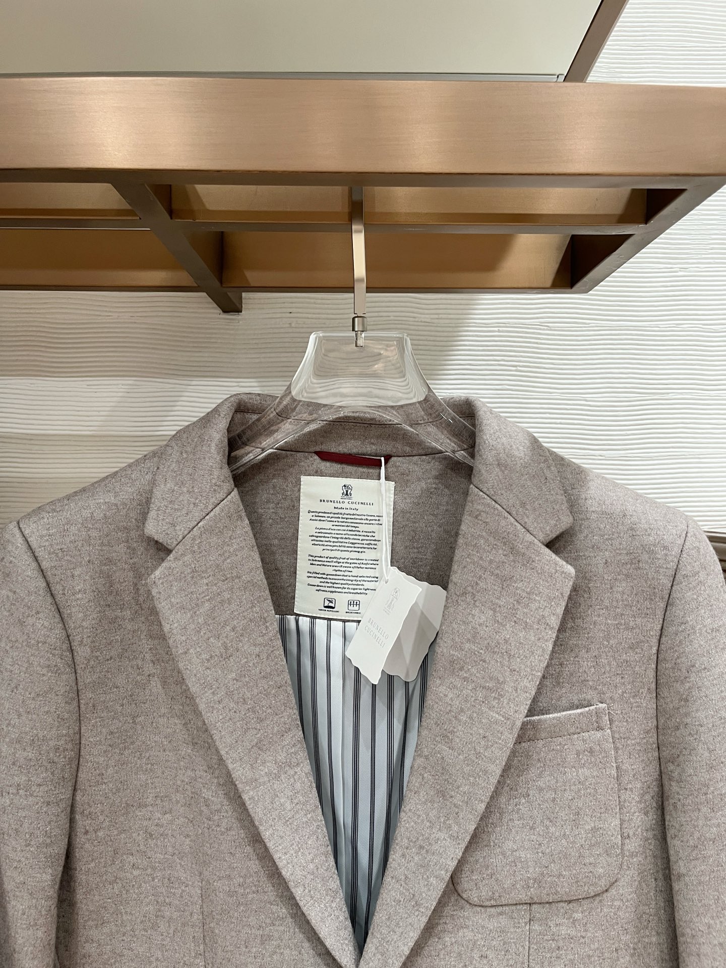 Loro Piana Male Basic Clothing Cotton Gray Slim Fit M-l-xl