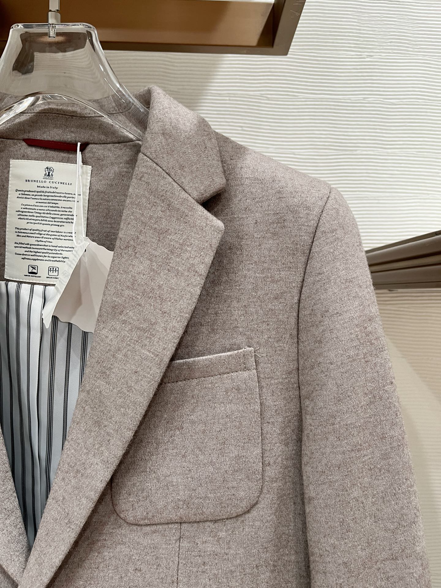 Loro Piana Male Basic Clothing Cotton Gray Slim Fit M-l-xl