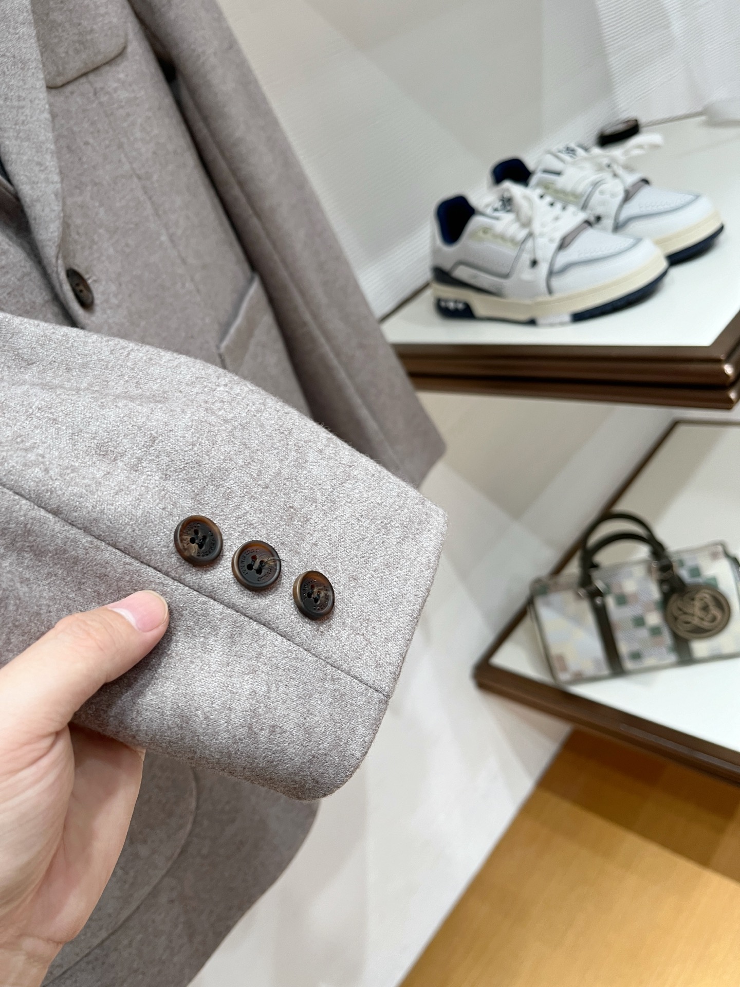 Loro Piana Male Basic Clothing Cotton Gray Slim Fit M-l-xl