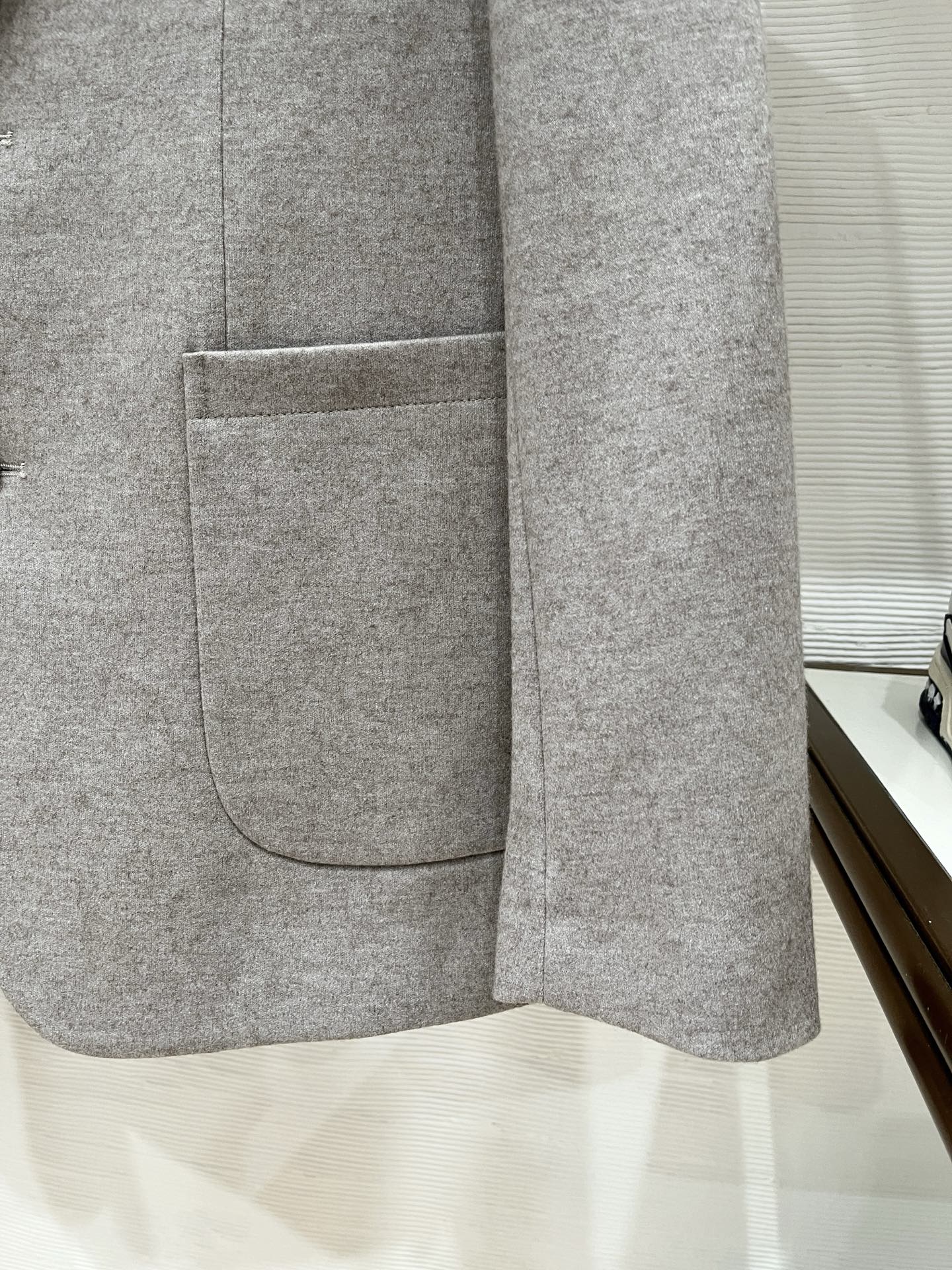 Loro Piana Male Basic Clothing Cotton Gray Slim Fit M-l-xl