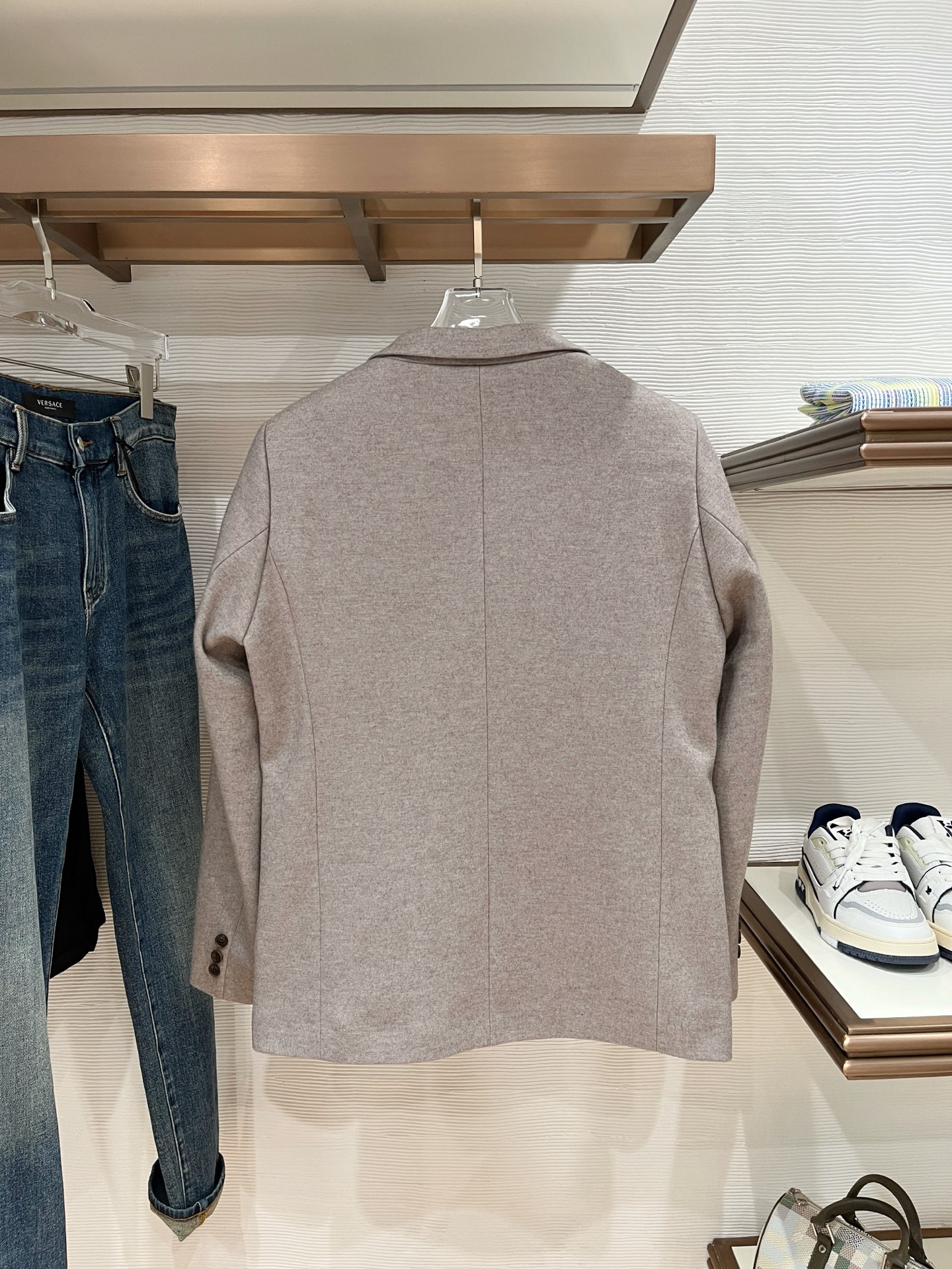 Loro Piana Male Basic Clothing Cotton Gray Slim Fit M-l-xl