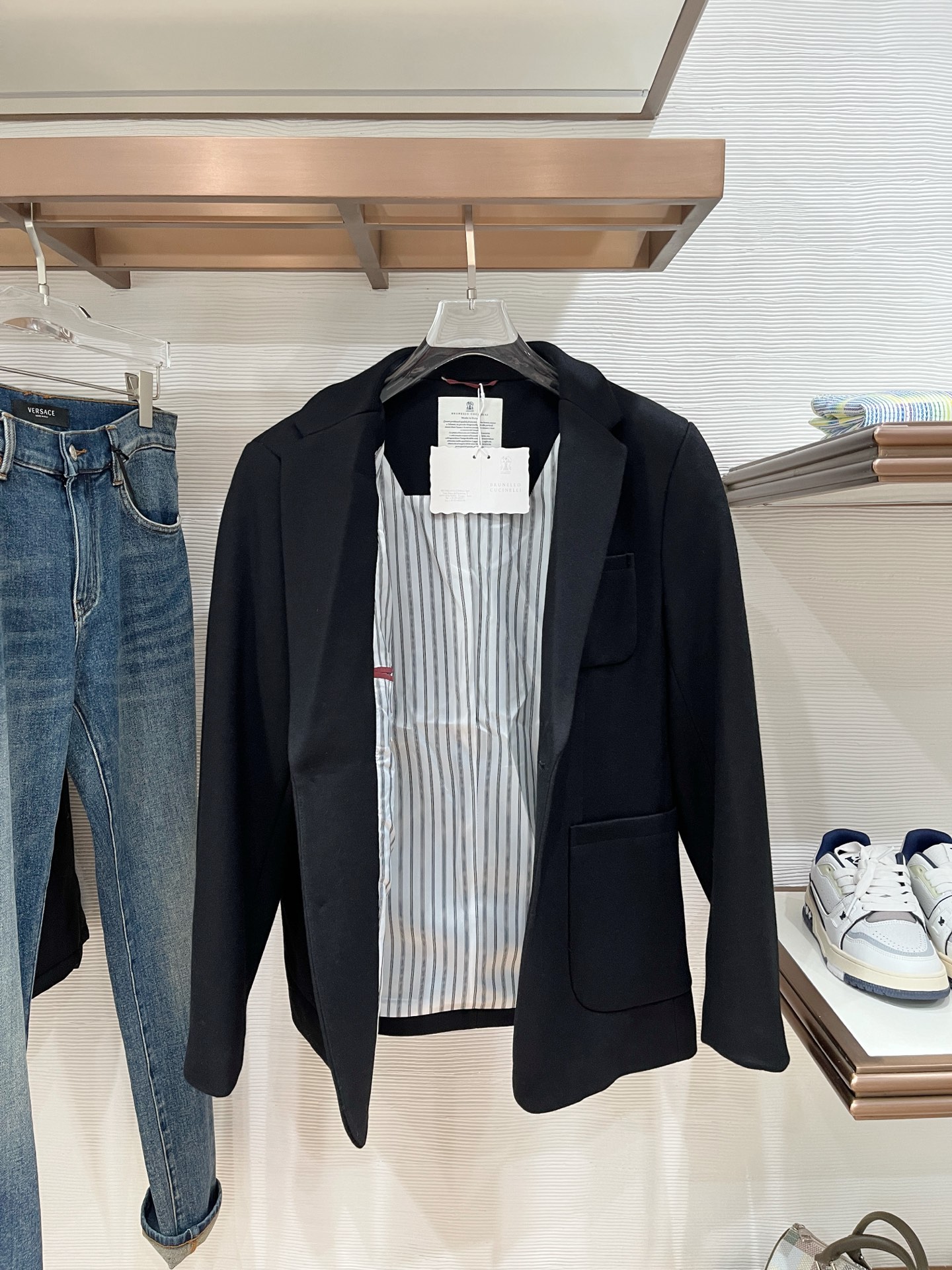 Loro Piana Male Basic Clothing Cotton Gray Slim Fit M-l-xl