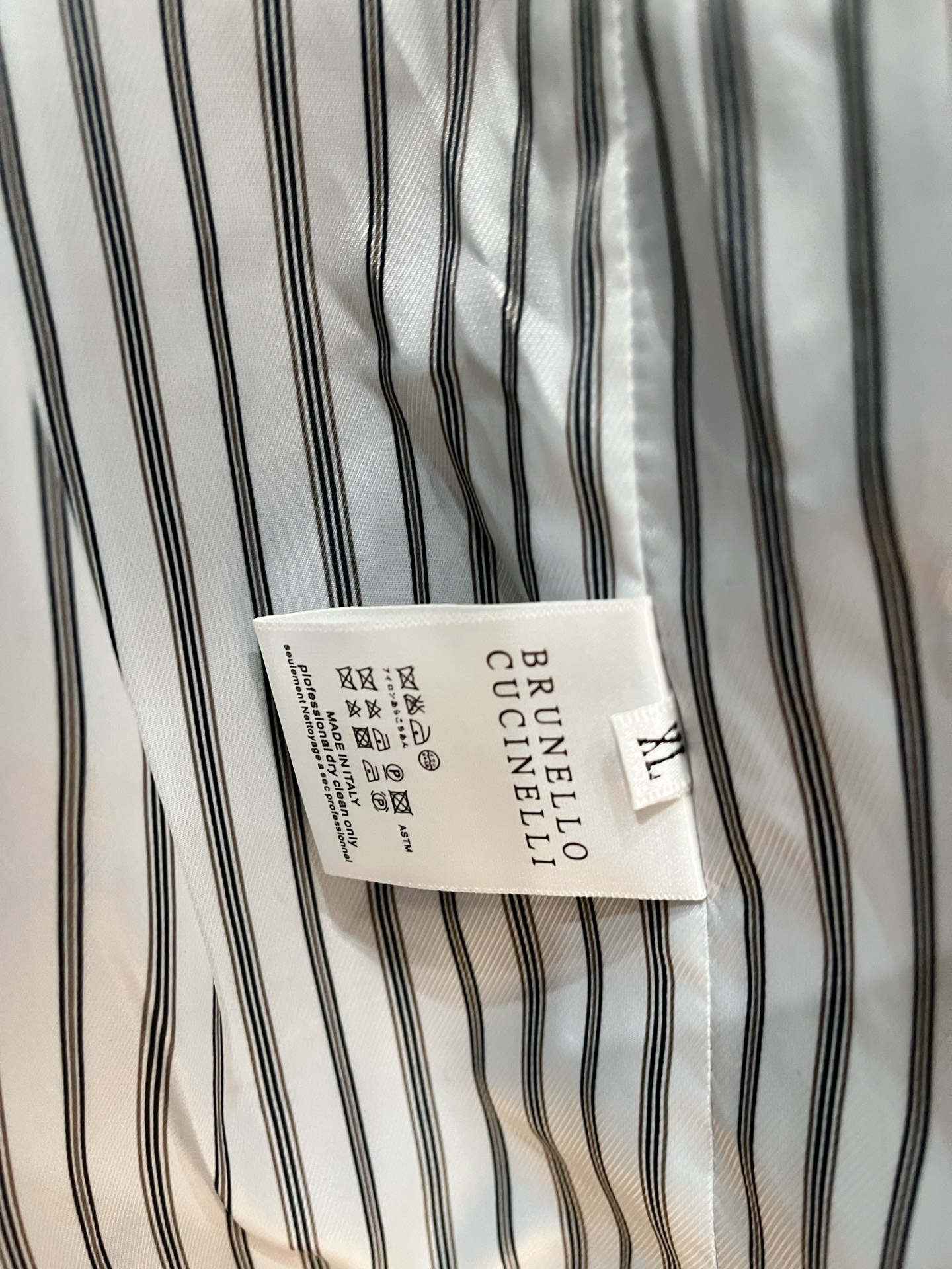 Loro Piana Male Basic Clothing Cotton Gray Slim Fit M-l-xl