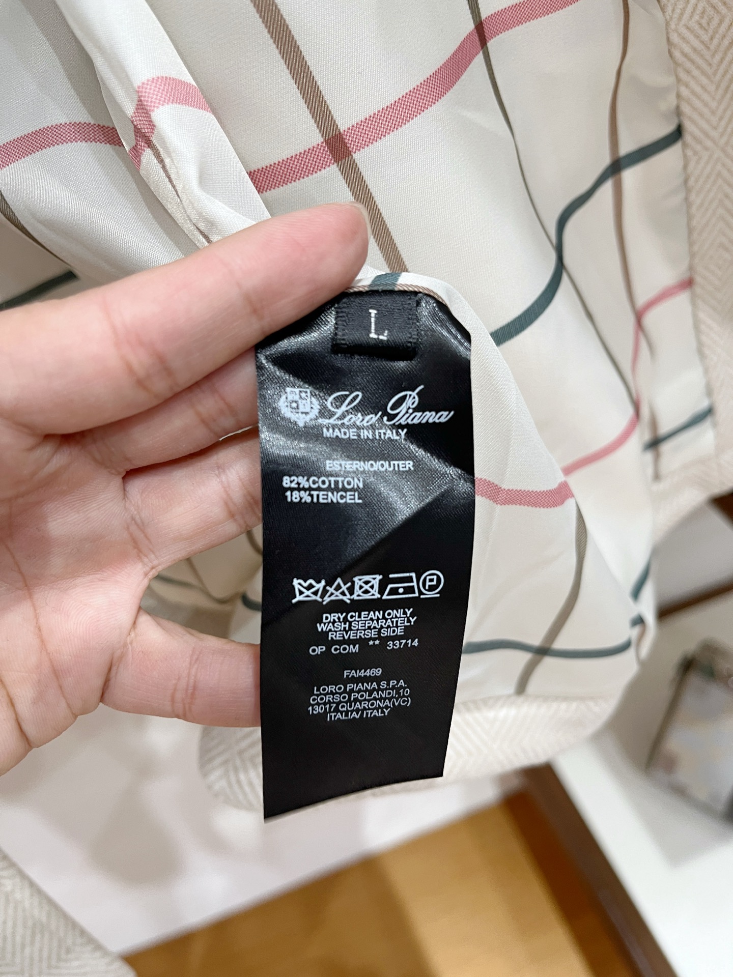 Loro Piana Male Jacket Cotton Gray Slim Fit M-l-xl