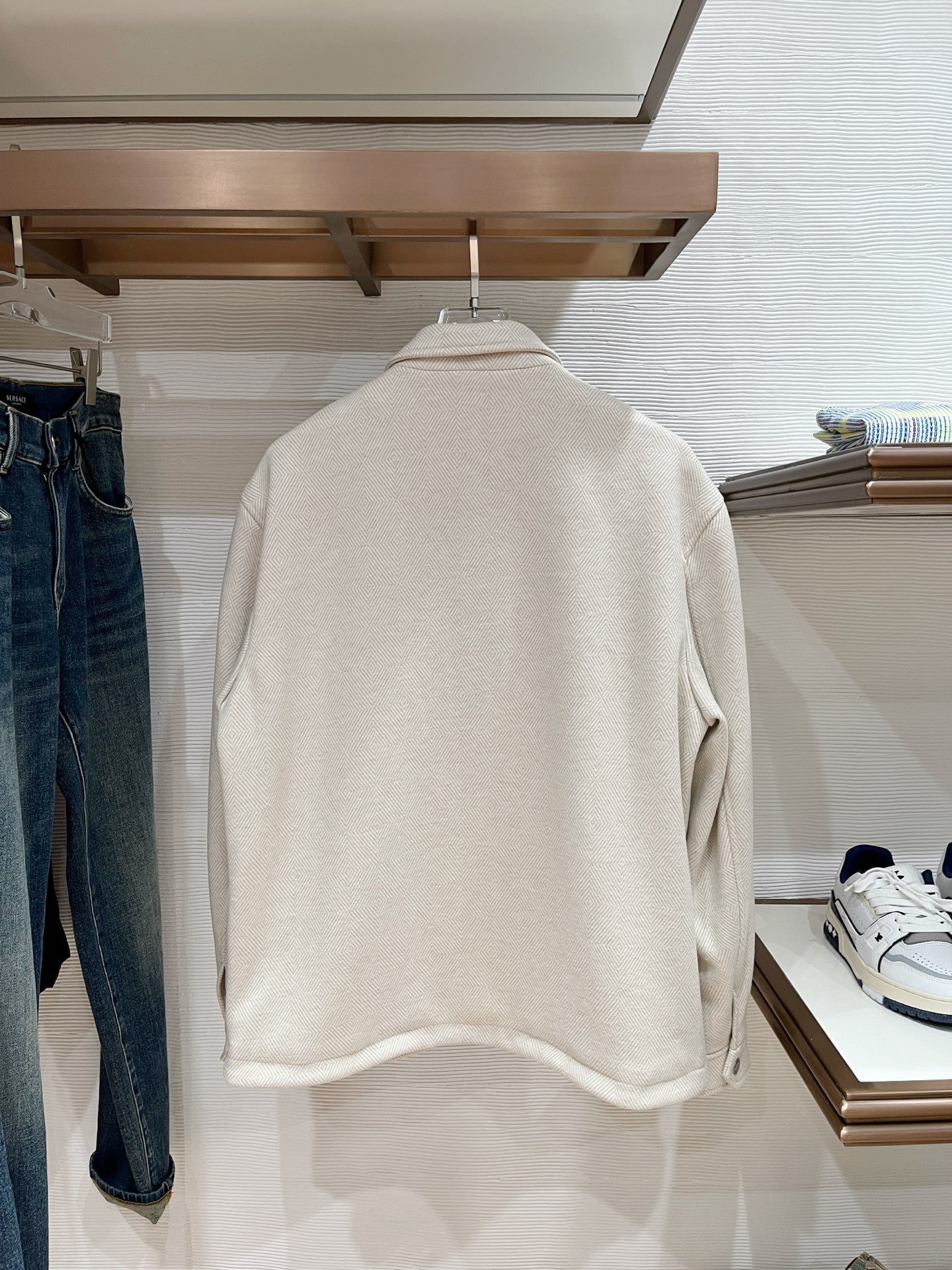 Loro Piana Male Jacket Cotton Gray Slim Fit M-l-xl