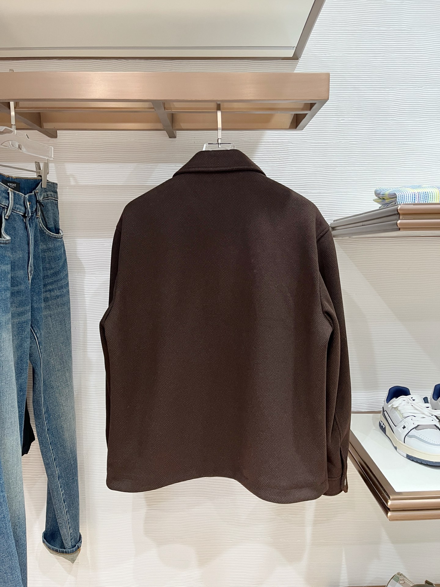 Loro Piana Male Jacket Cotton Gray Slim Fit M-l-xl