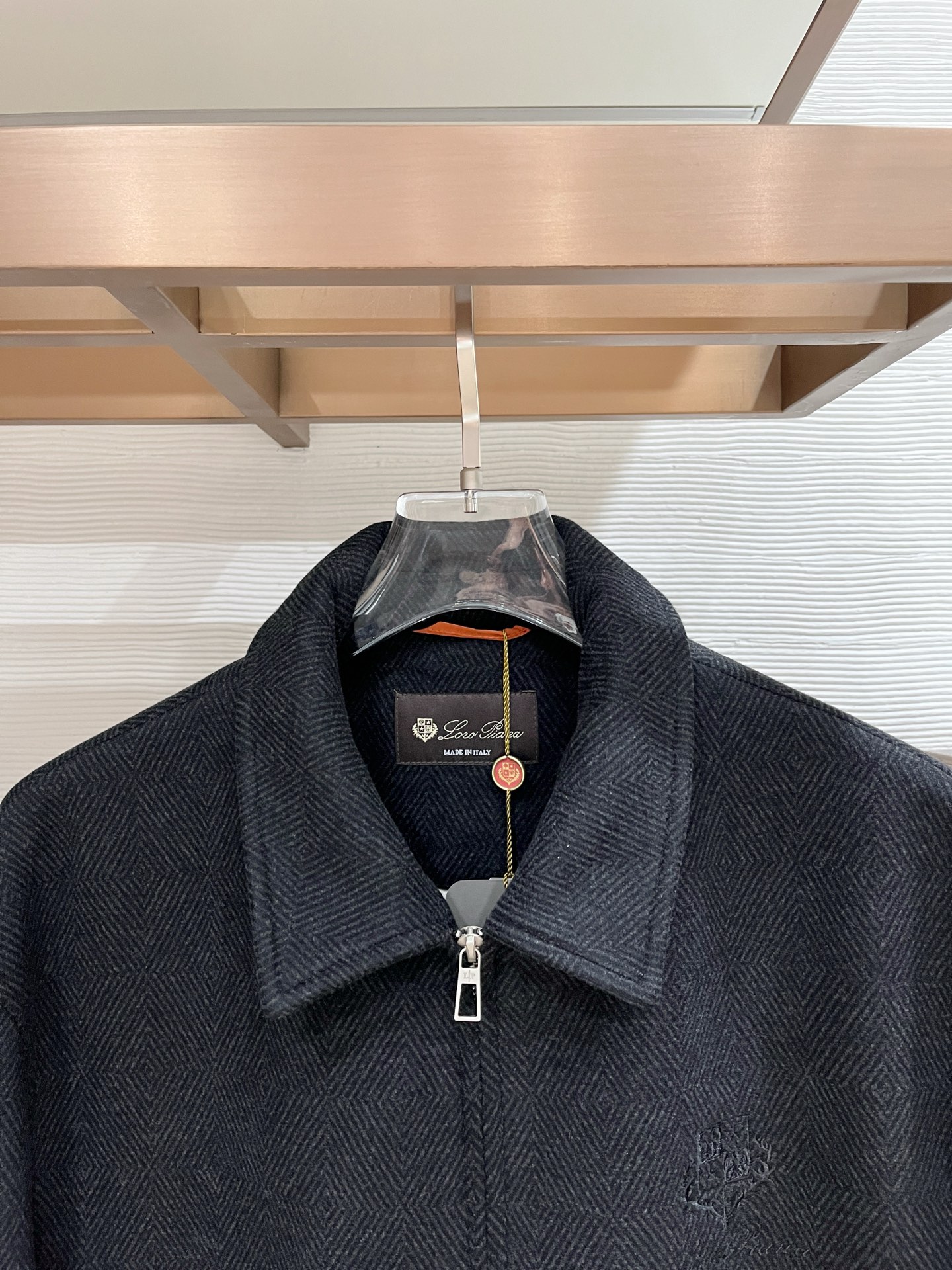 Loro Piana Male Jacket Cotton Gray Slim Fit M-l-xl