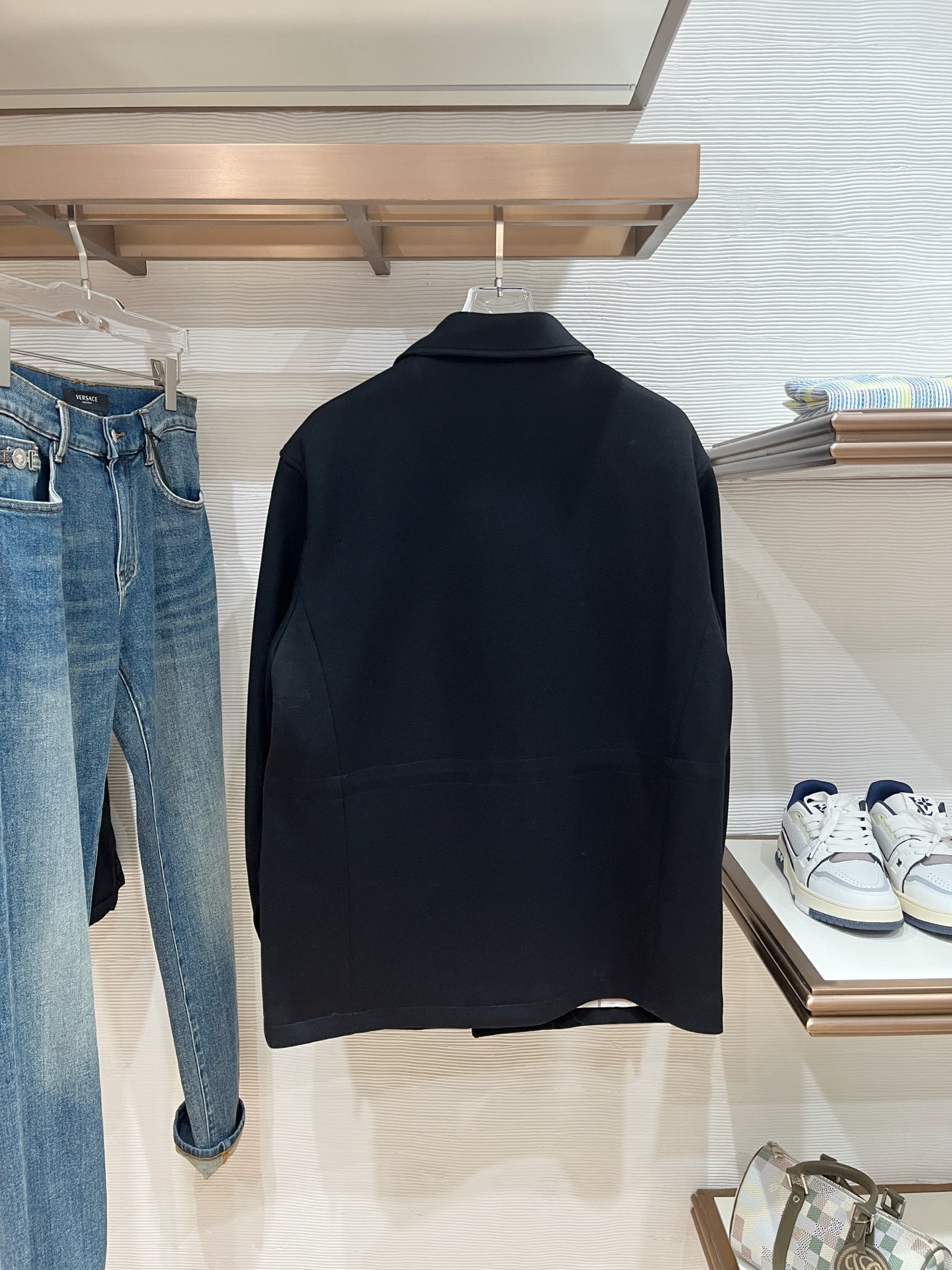 Loro Piana Male Jacket Cotton Black Slim Fit M-l-xl