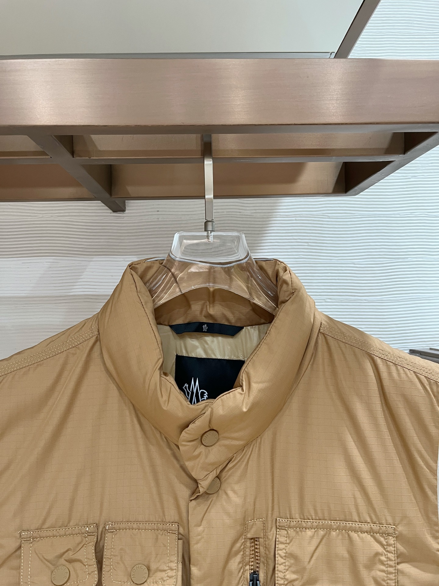 Moncler Down Vest Polyester Black S-m-l