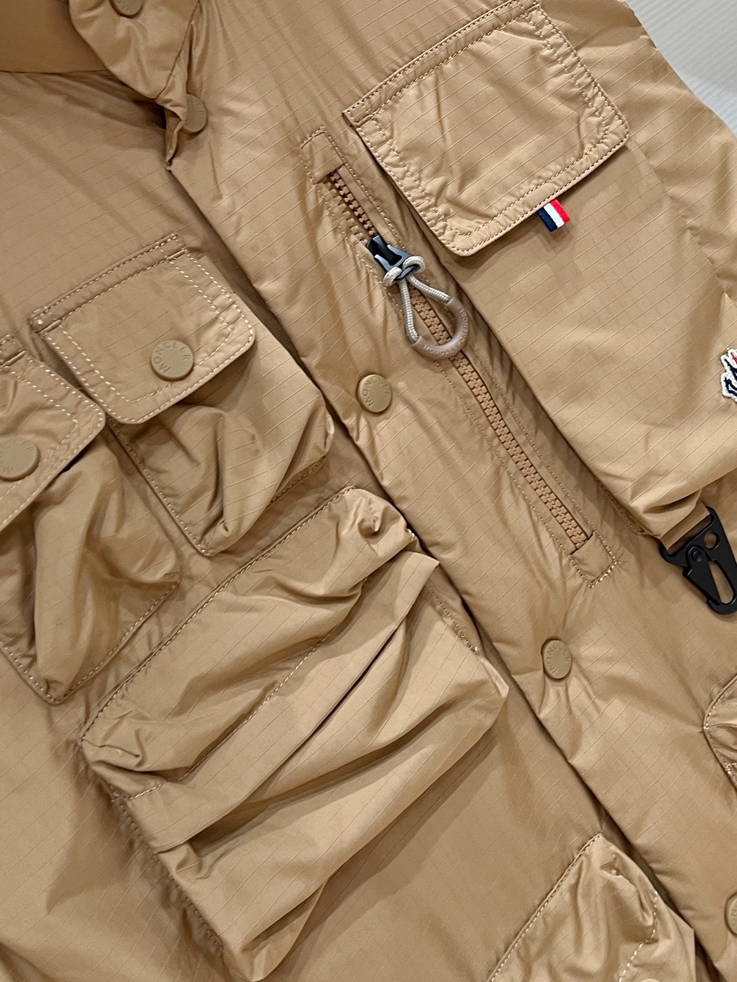 Moncler Down Vest Polyester Black S-m-l