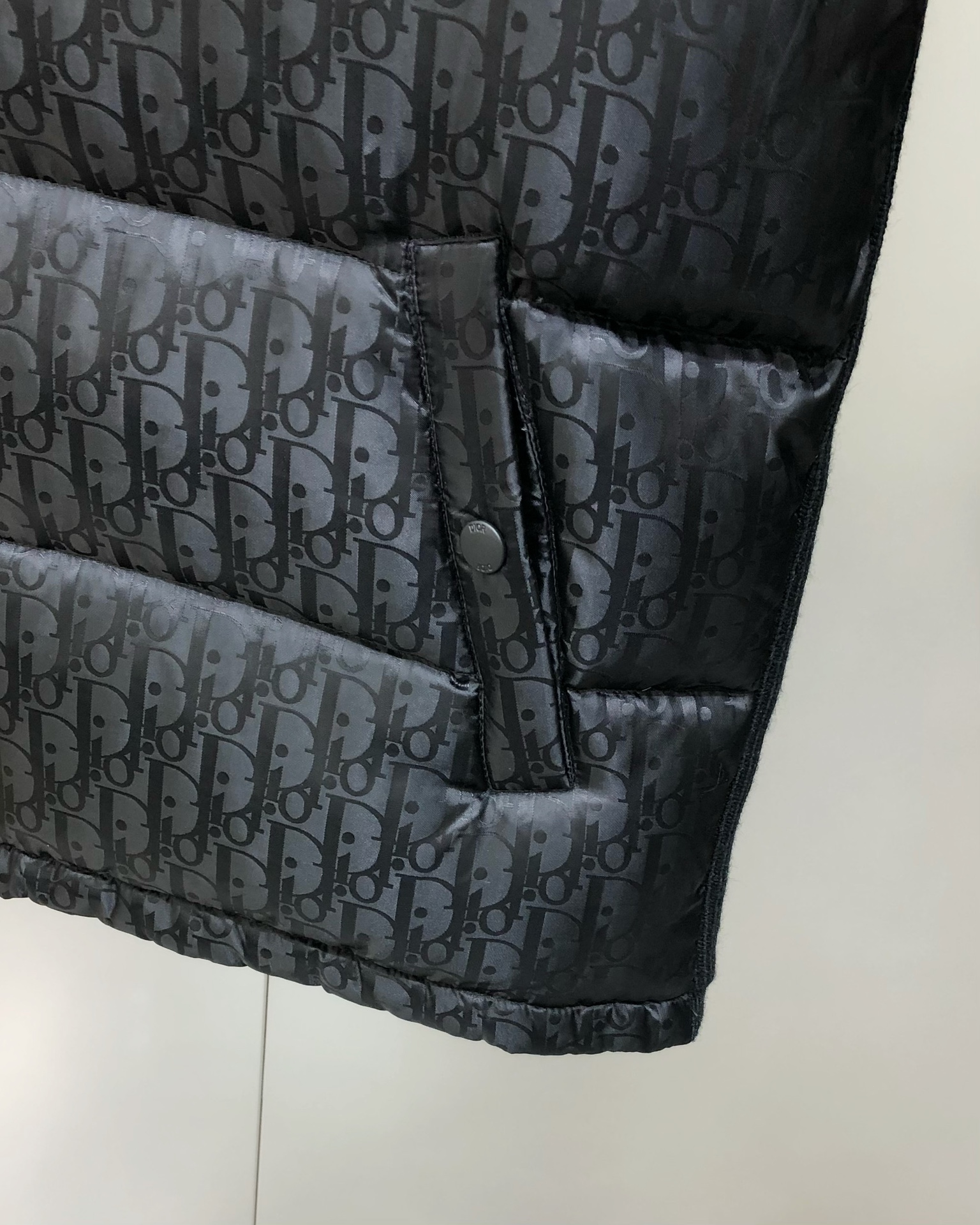 Dior Male Down Jacket Knitted Black S-l-xl