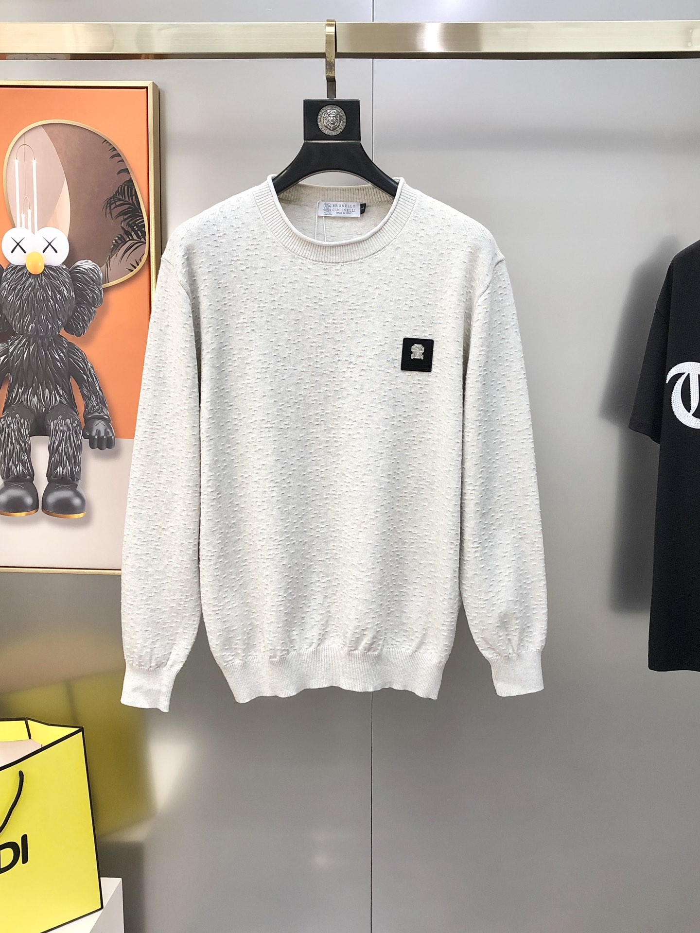 Brunello Cucinelli Male Basic Clothing Wool Black M-l-xl