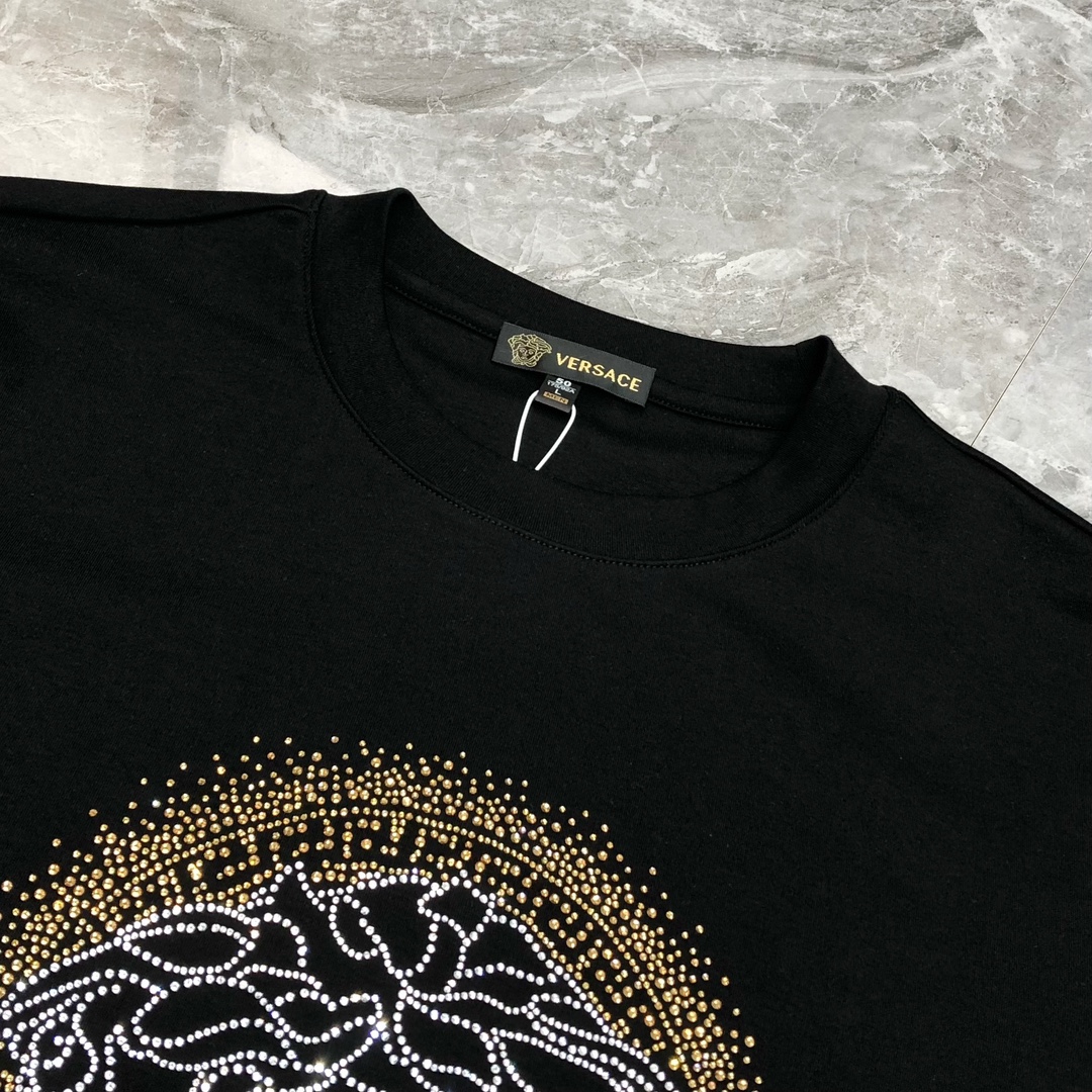 Versace Male Hoodie Cotton Black S-m-l-xl