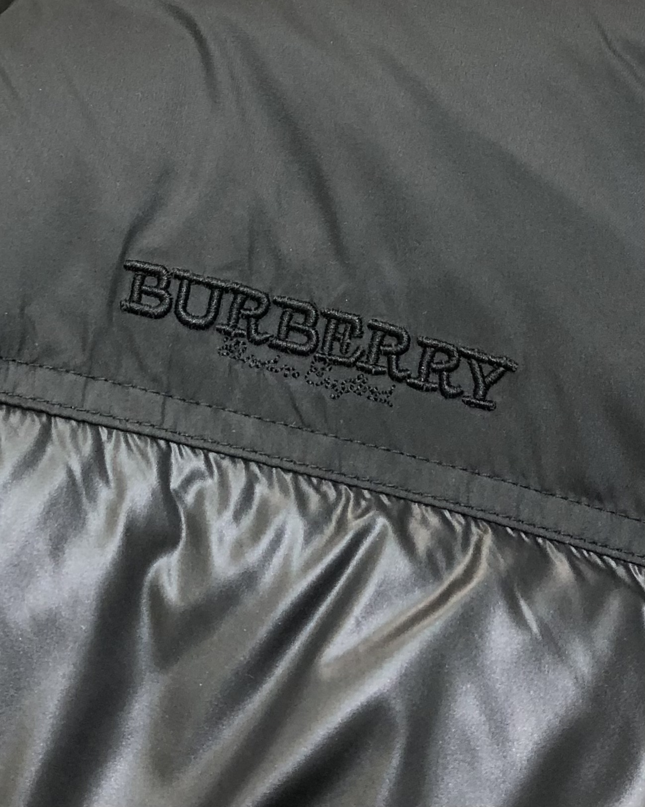 Burberry Male Down Jacket White Duck Down Black Hooded M-l-xl