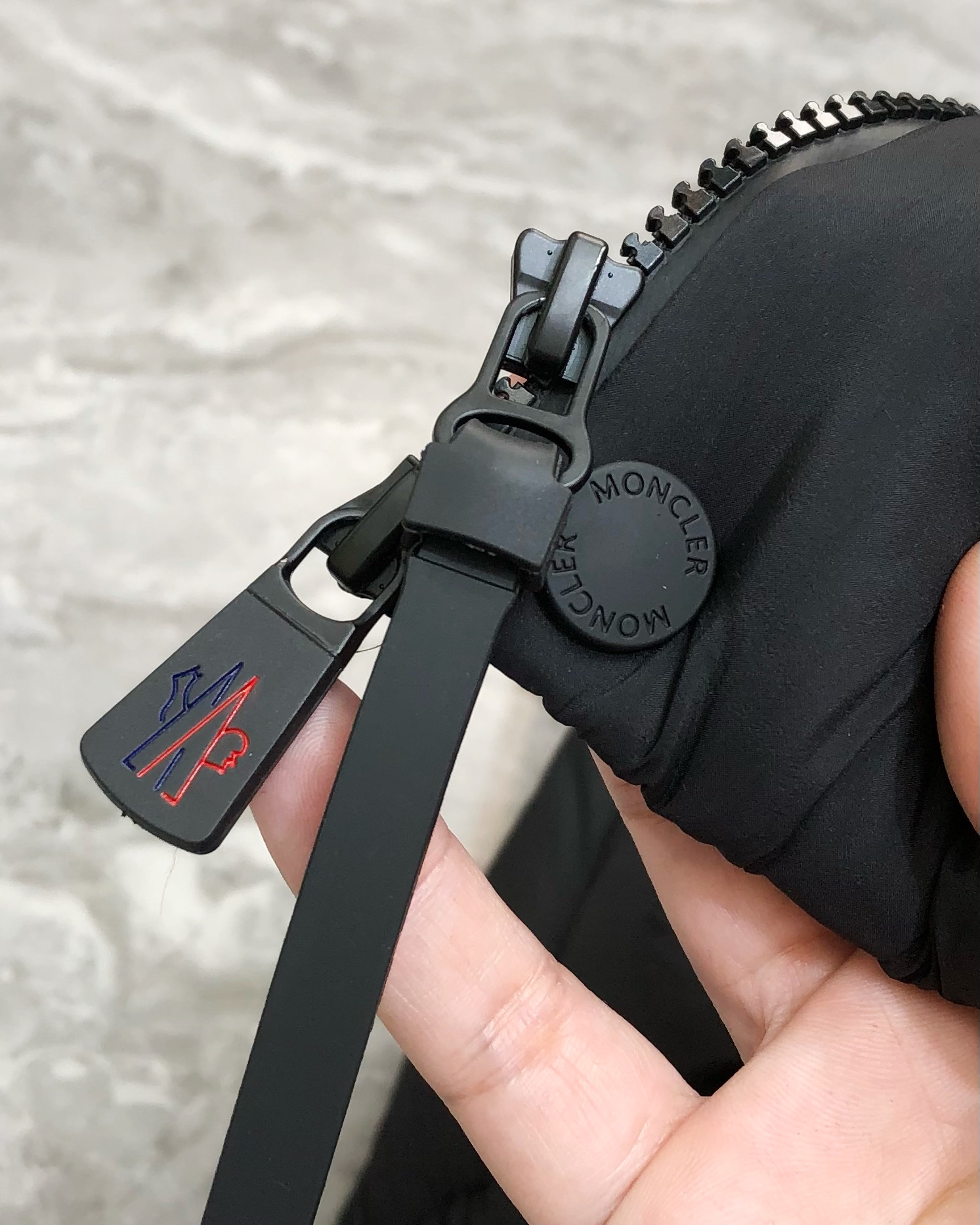 Moncler Male Down Jacket White Duck Down Black Hooded M-l-xl