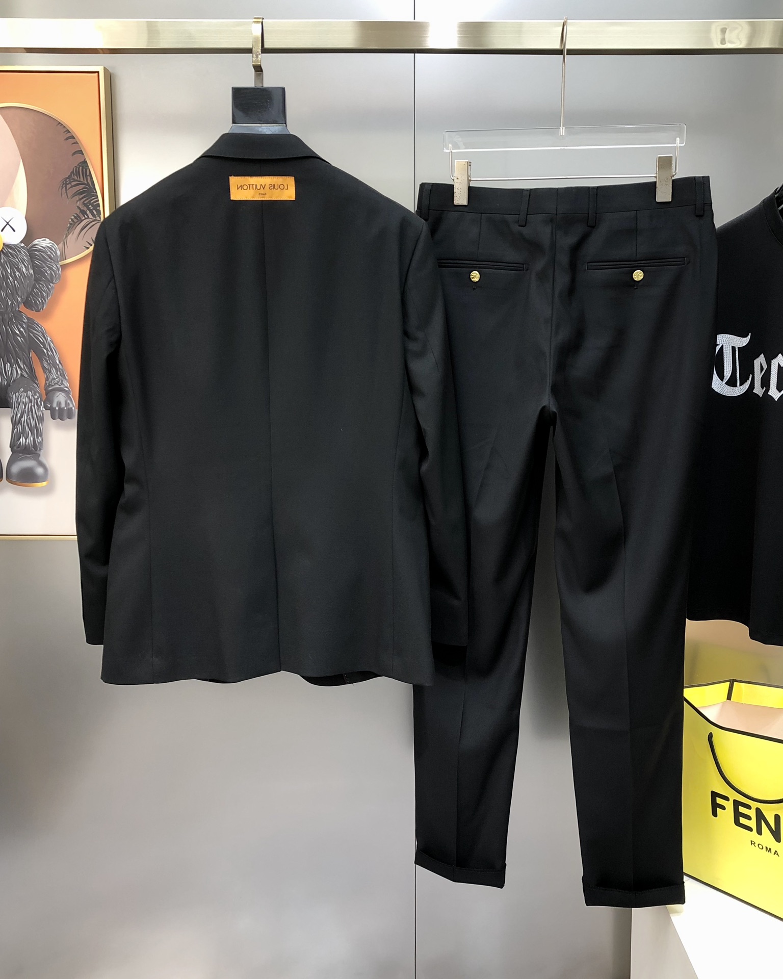 Louis Vuitton Male Basic Clothing Polyester Black S-l-xl