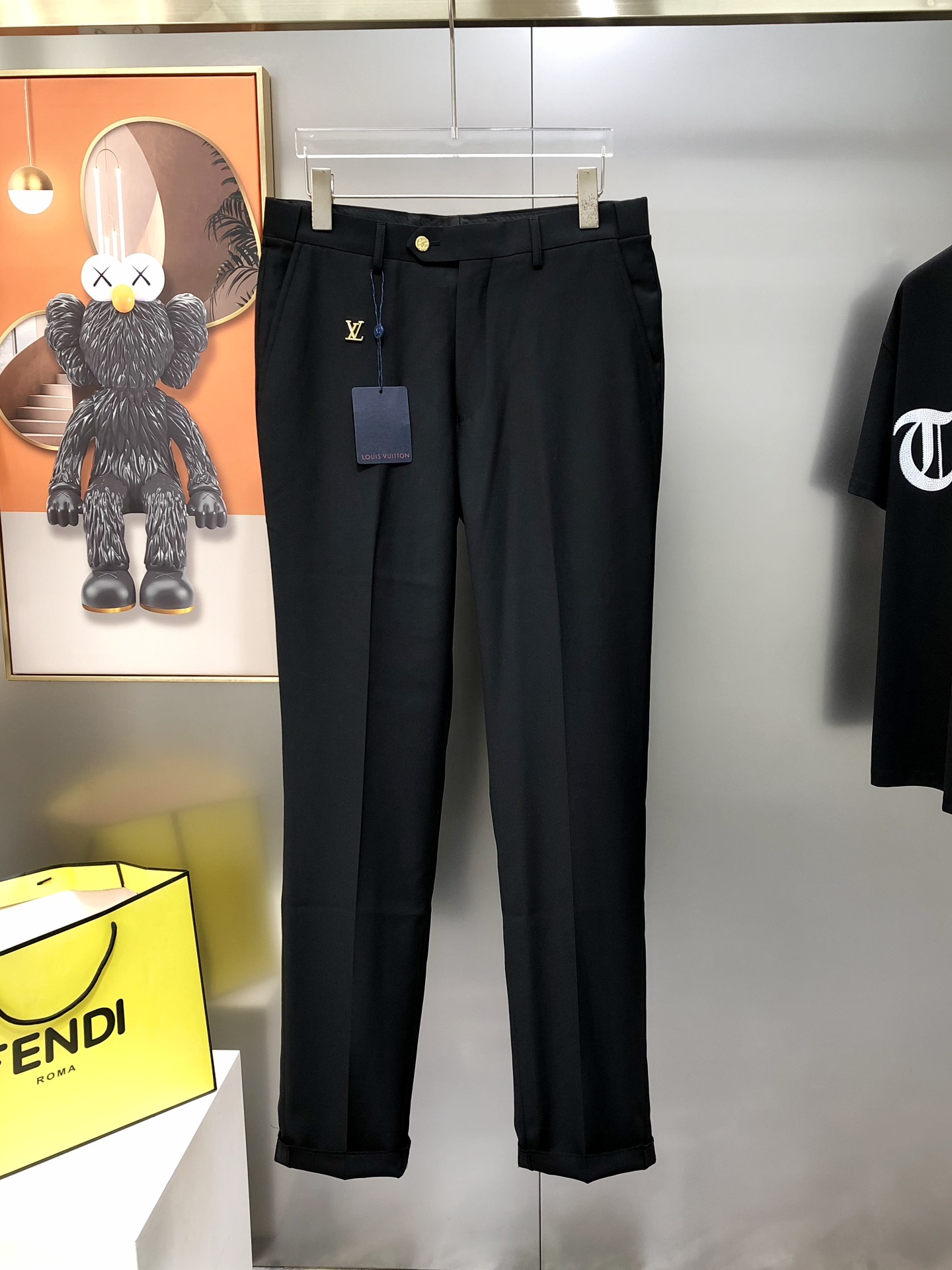 Louis Vuitton Male Basic Clothing Polyester Black S-l-xl