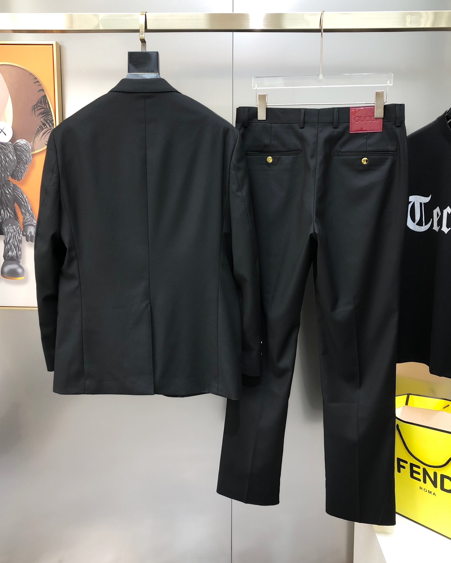 Gucci Male Basic Clothing Polyester Black S-xl