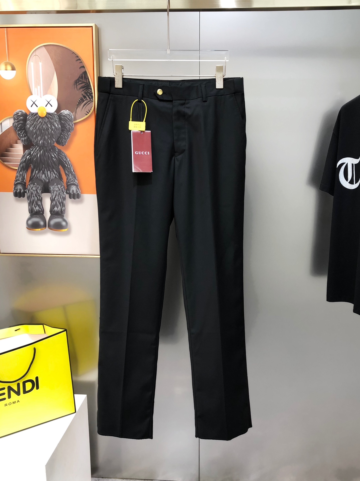 Gucci Male Basic Clothing Polyester Black S-xl