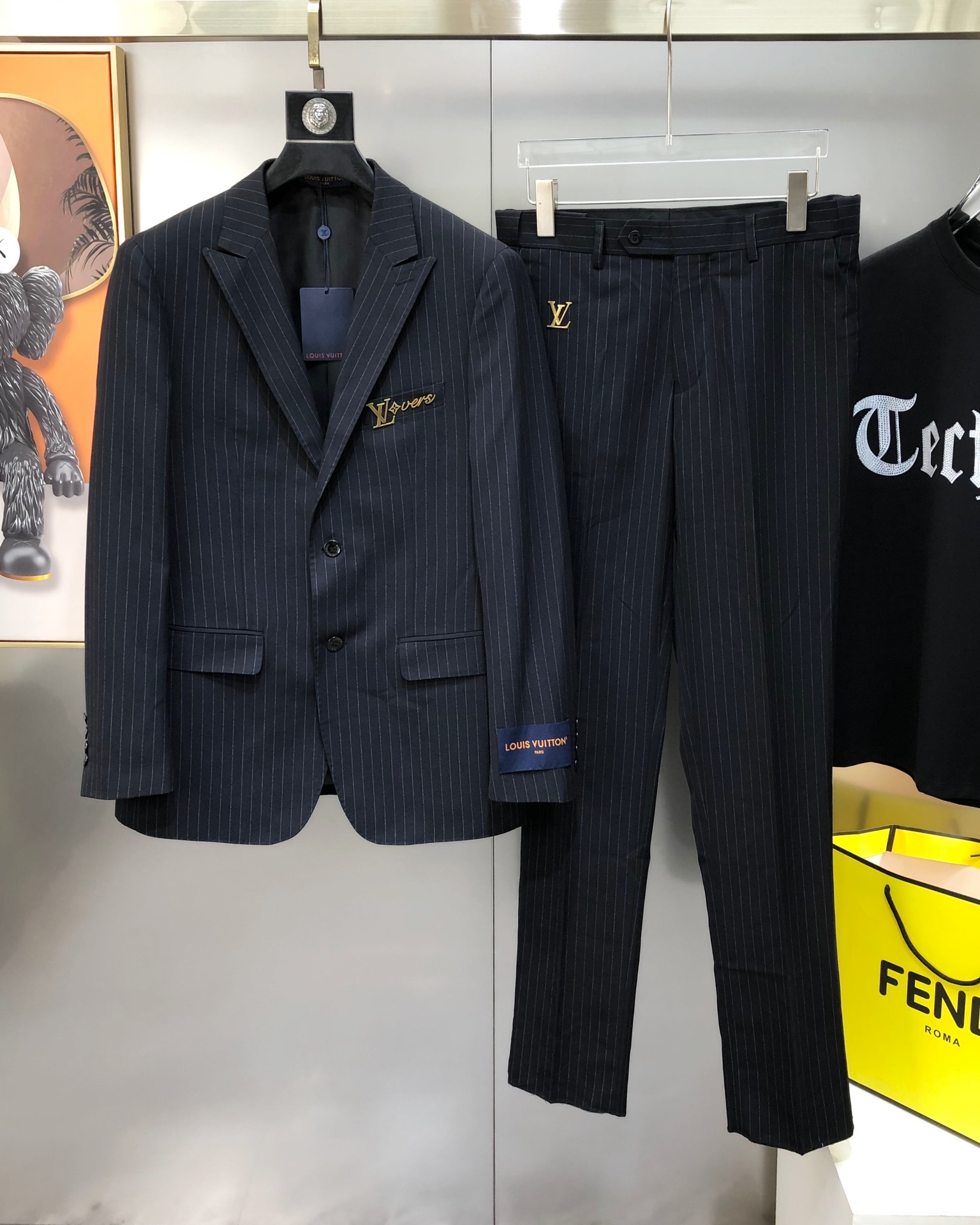 Louis Vuitton Male Basic Clothing Polyester Black S-l-xl