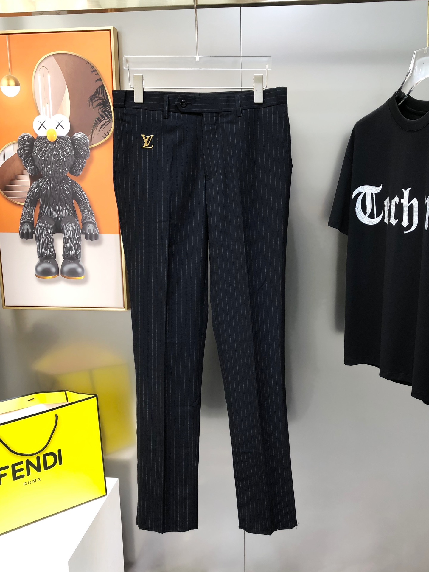 Louis Vuitton Male Basic Clothing Polyester Black S-l-xl