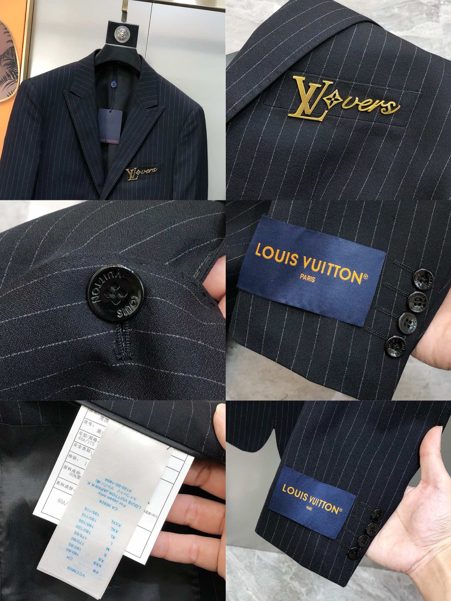 Louis Vuitton Male Basic Clothing Polyester Black S-l-xl