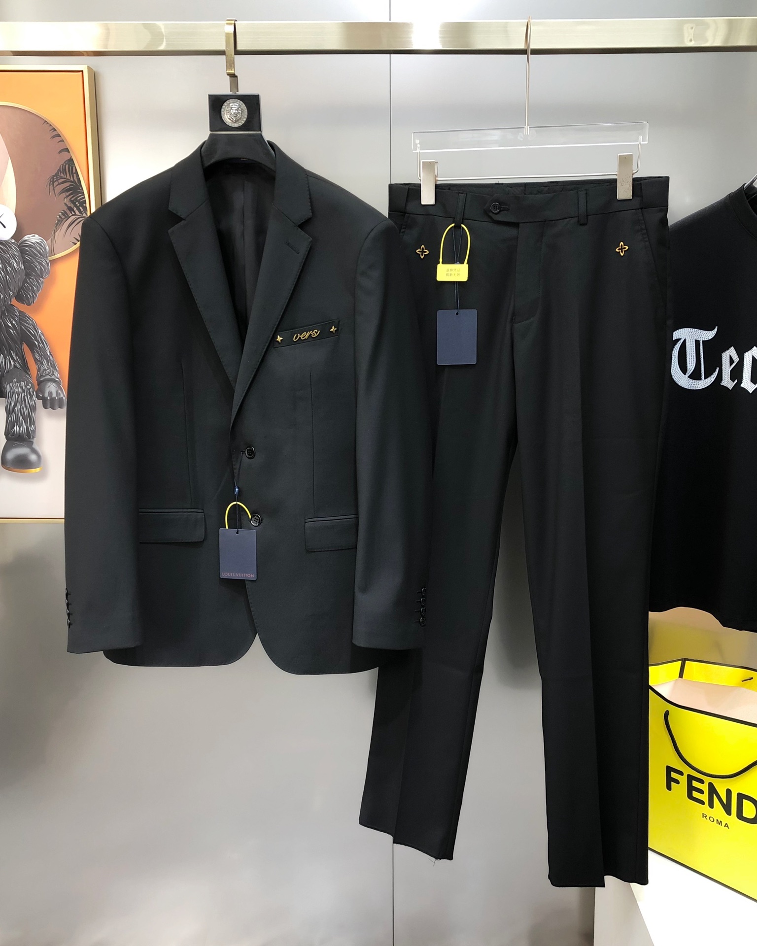 Louis Vuitton Male Basic Clothing Polyester Black S-l-xl