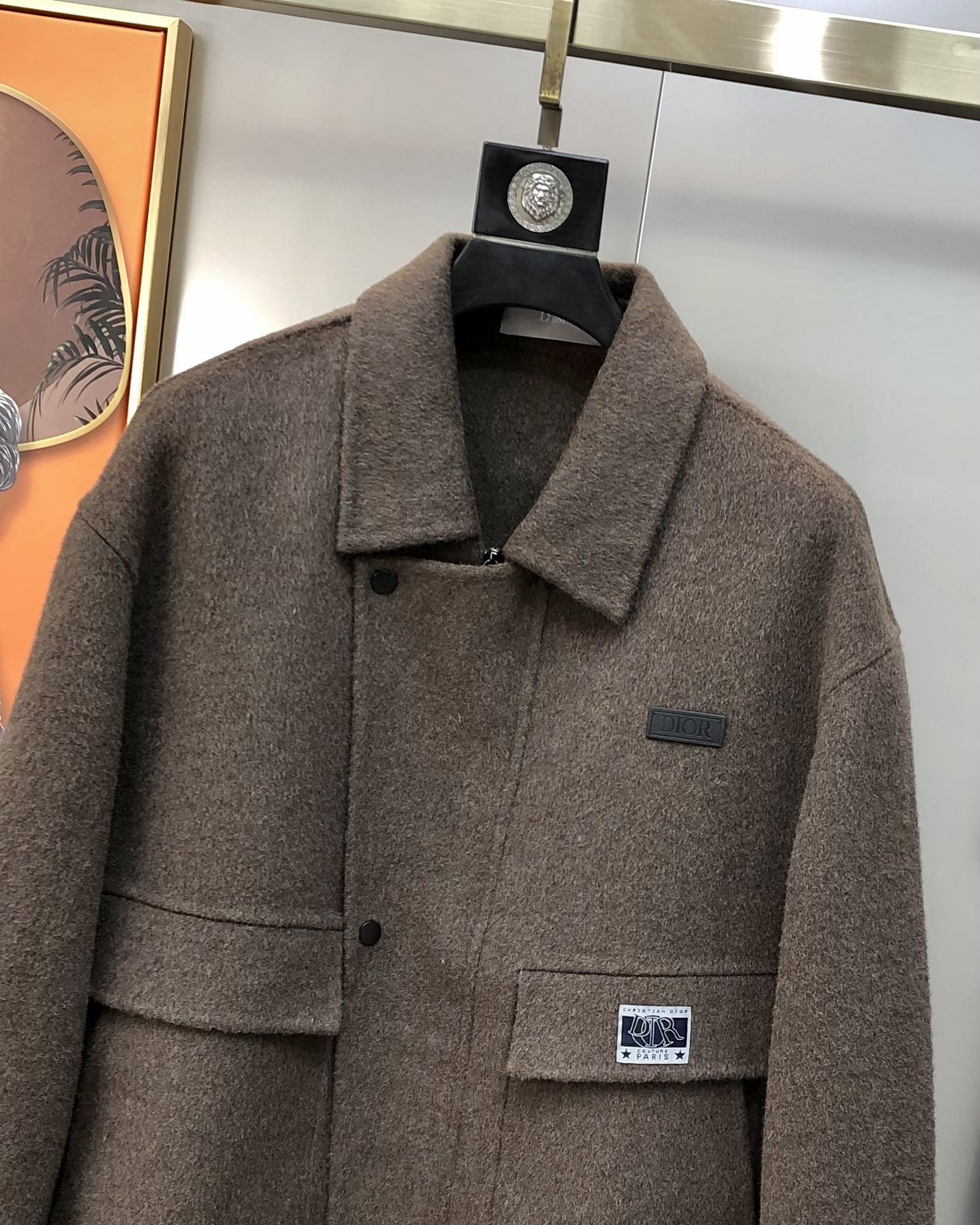 Dior Male Jacket Wool Gray M-l-xl