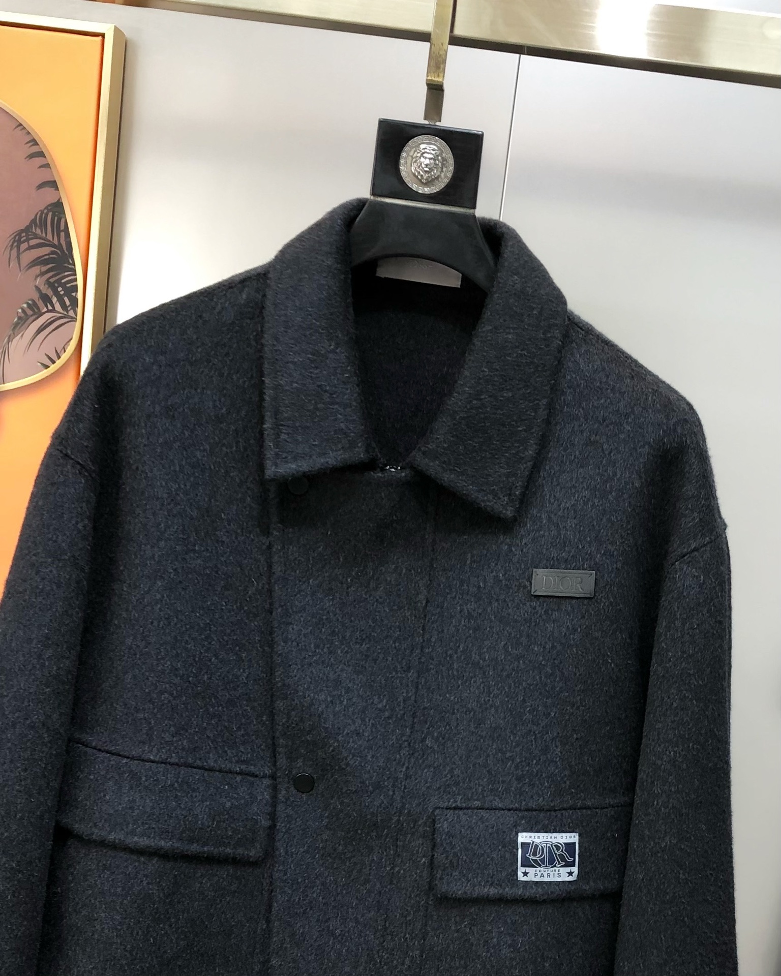 Dior Male Jacket Wool Gray M-l-xl