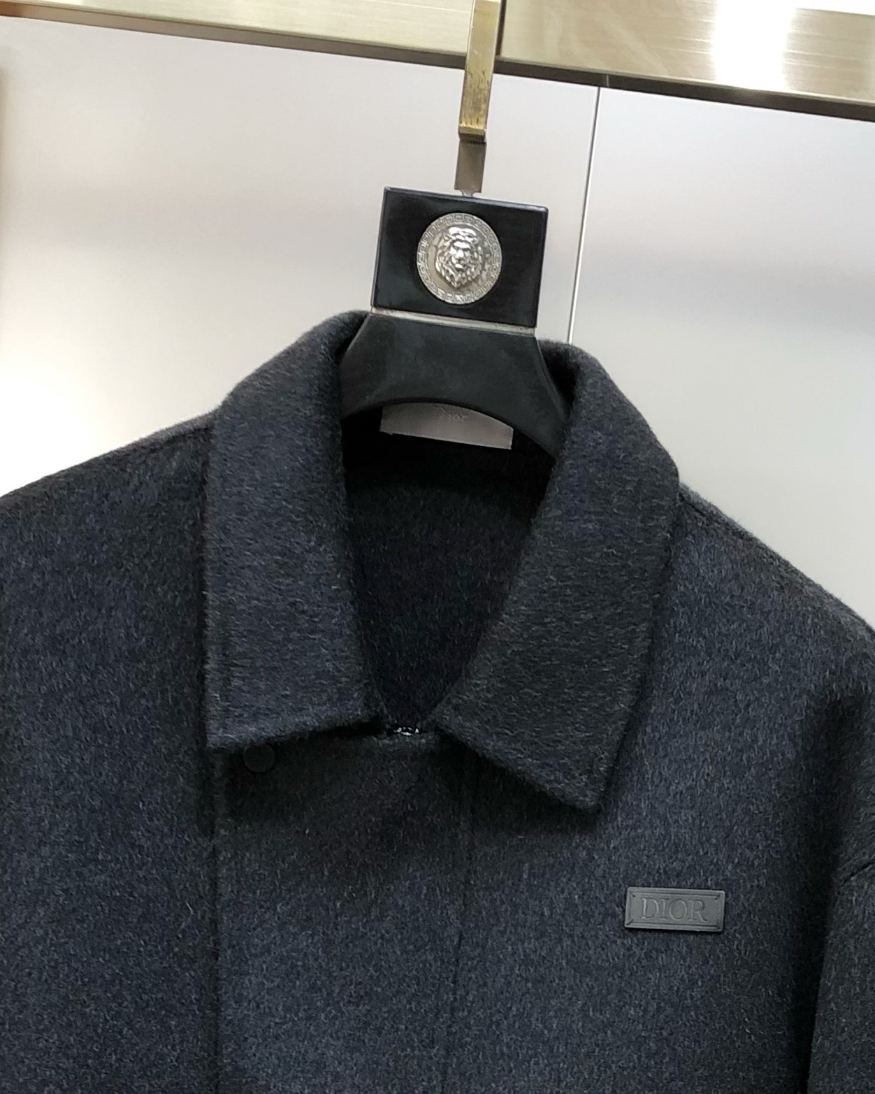 Dior Male Jacket Wool Gray M-l-xl