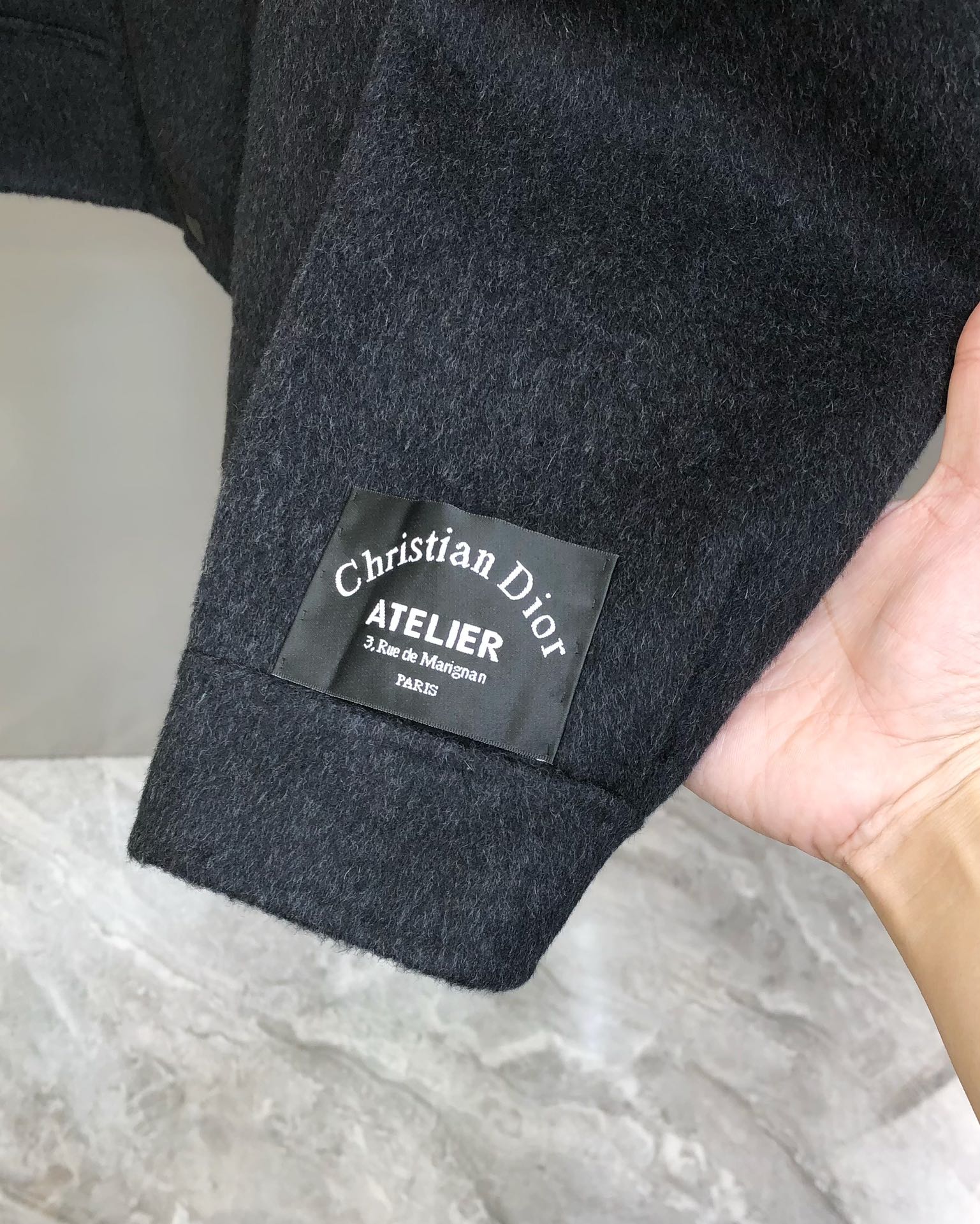 Dior Male Jacket Wool Gray M-l-xl