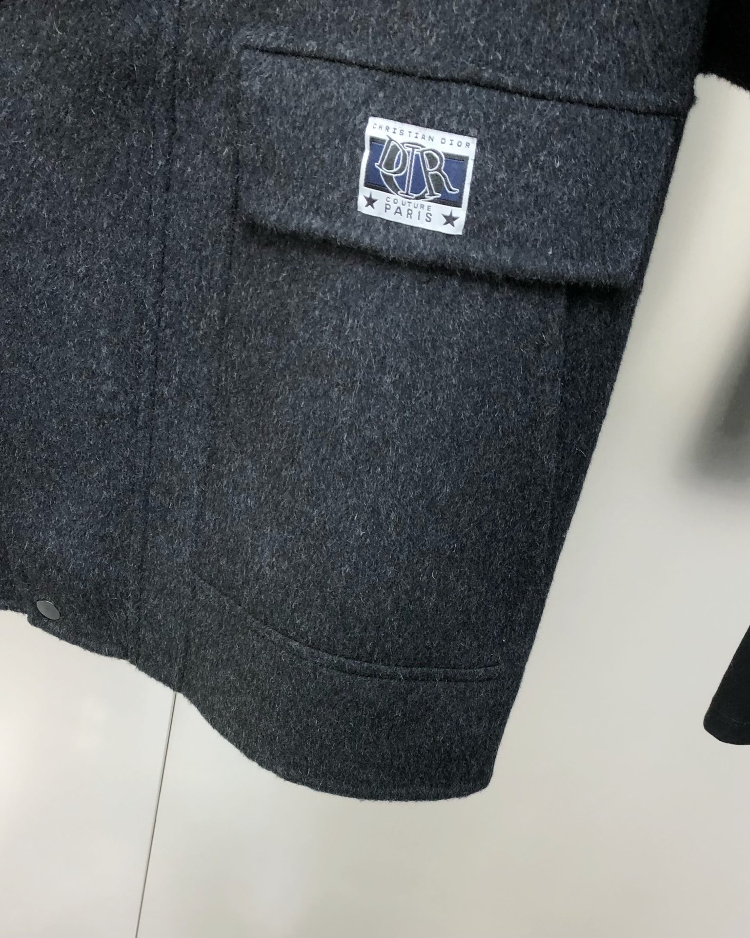 Dior Male Jacket Wool Gray M-l-xl