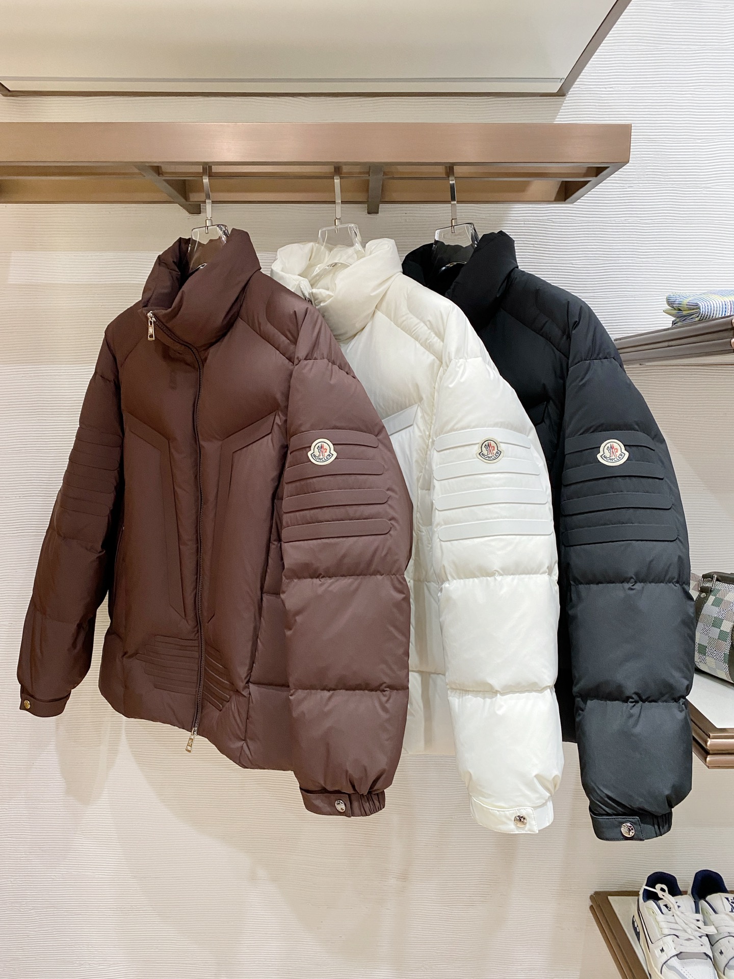 Moncler Male Down Jacket Goose Down Black Hooded M-l-xl
