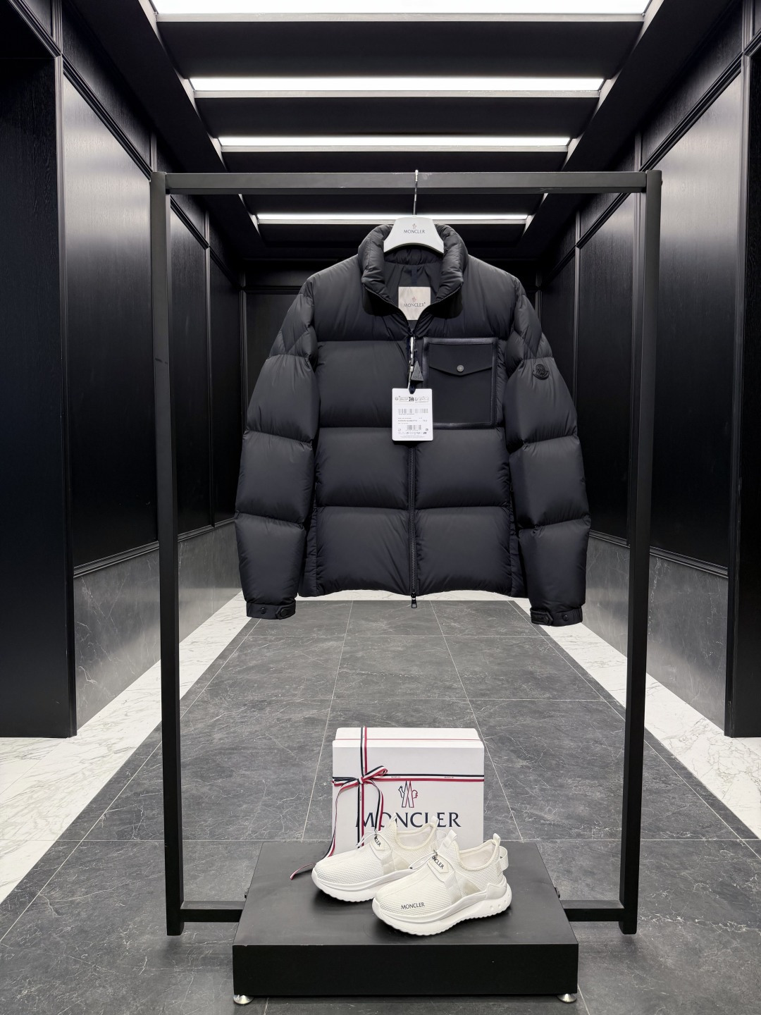 Moncler Male Jacket Goose Down Black S-m-l