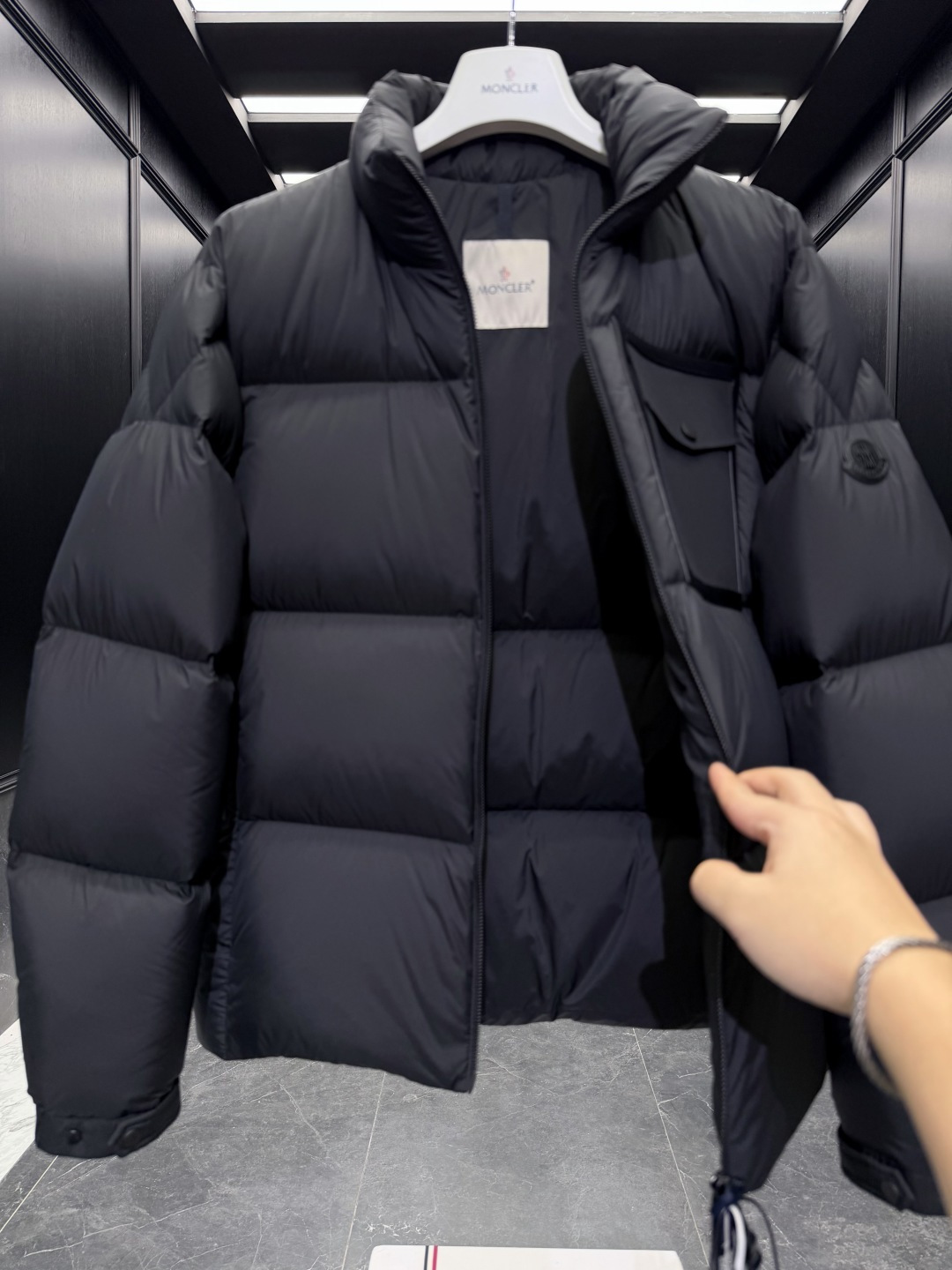 Moncler Male Jacket Goose Down Black S-m-l