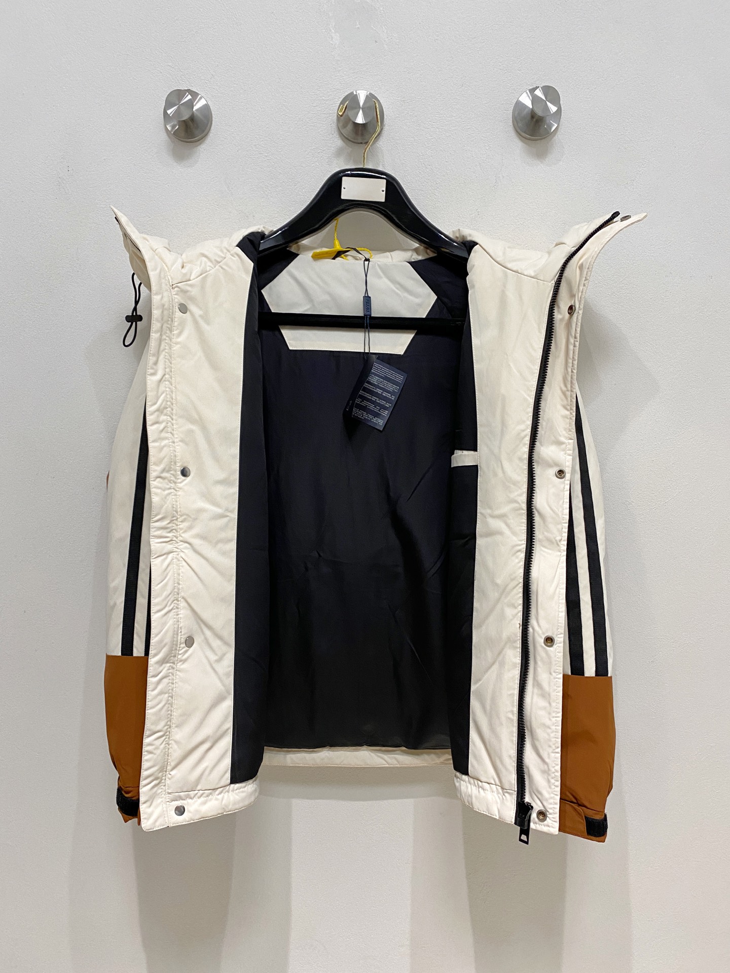 Prada Male Down Jacket White Duck Down Hooded M-l-xl