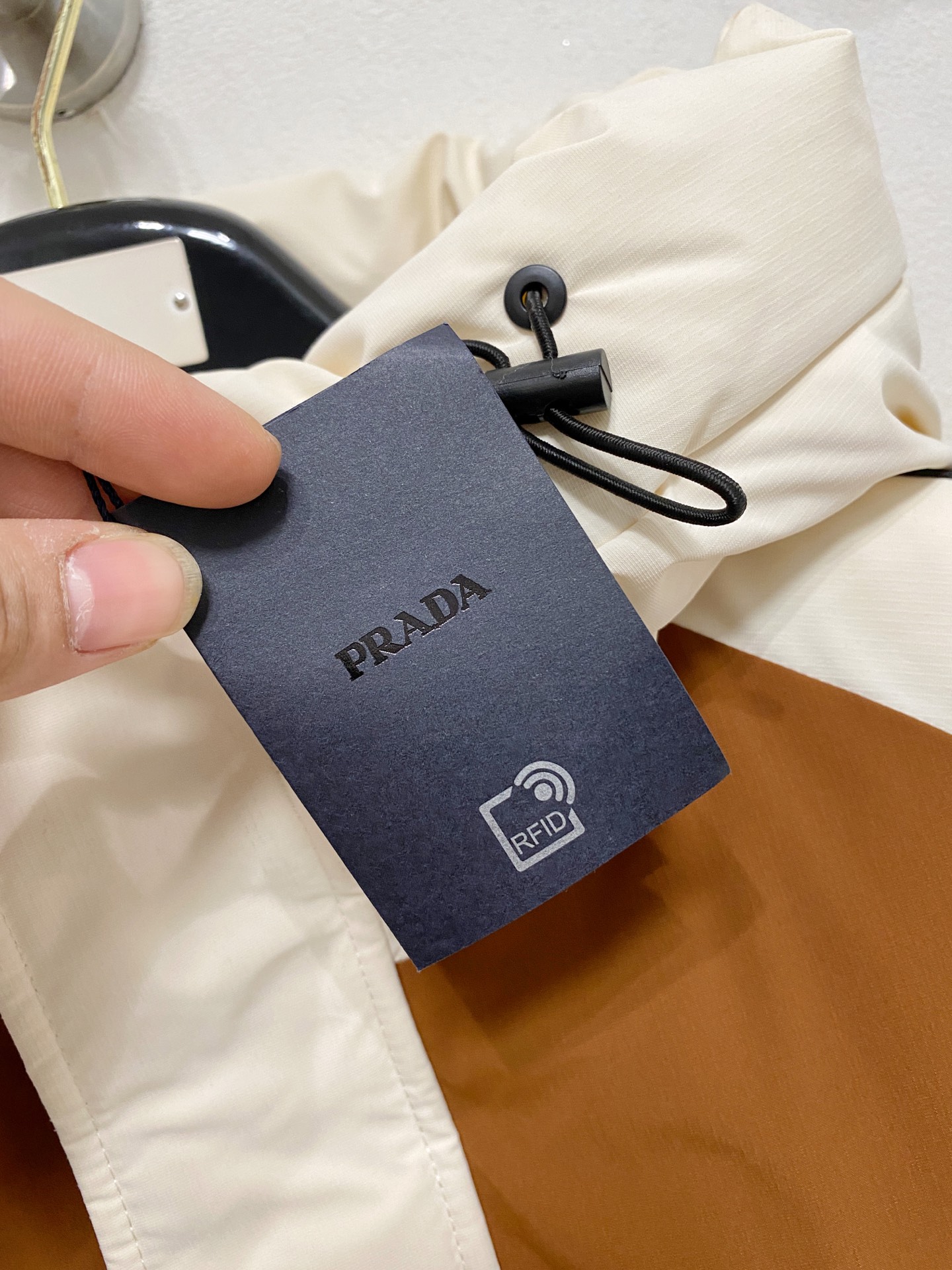 Prada Male Down Jacket White Duck Down Hooded M-l-xl