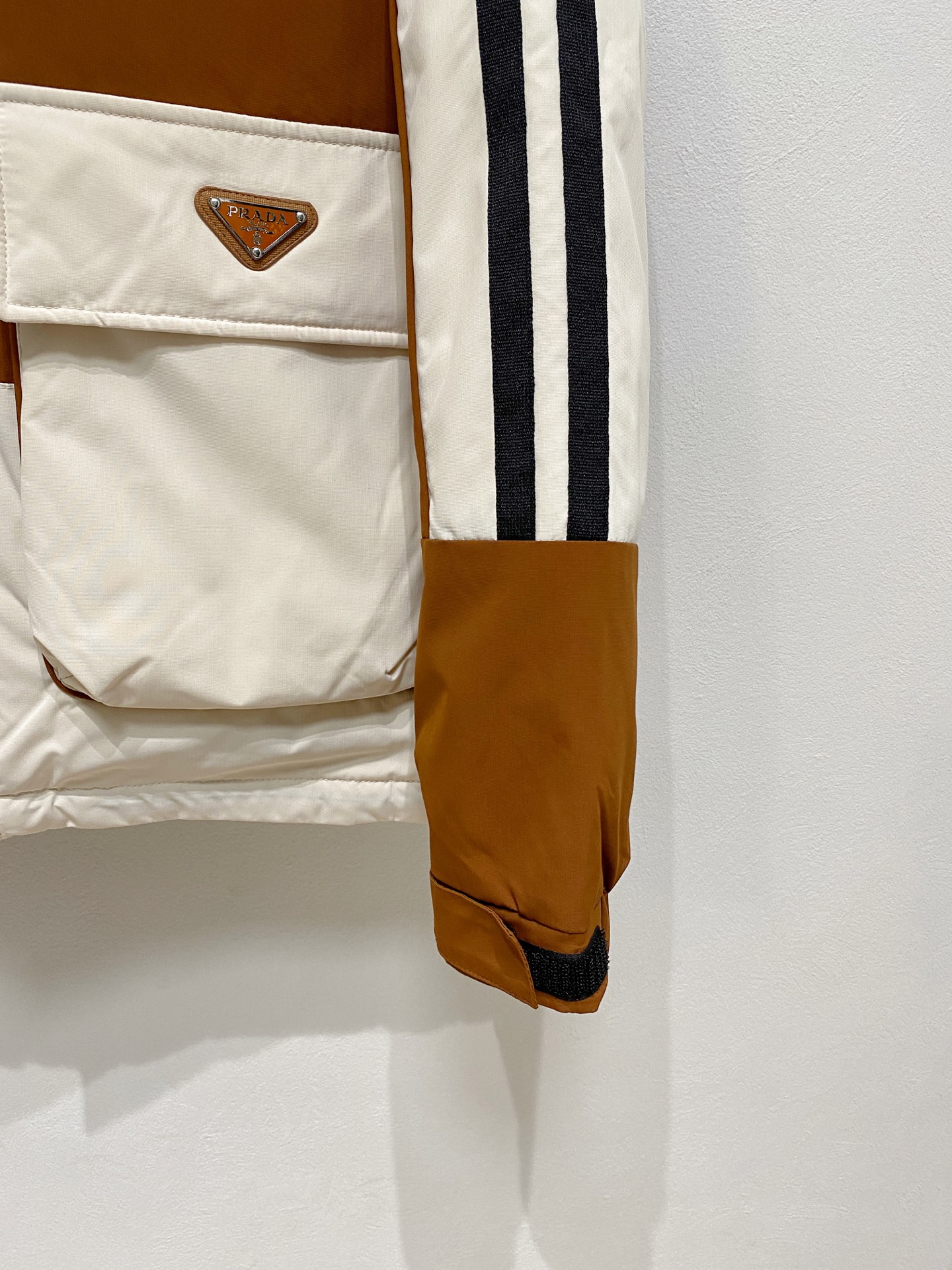 Prada Male Down Jacket White Duck Down Hooded M-l-xl