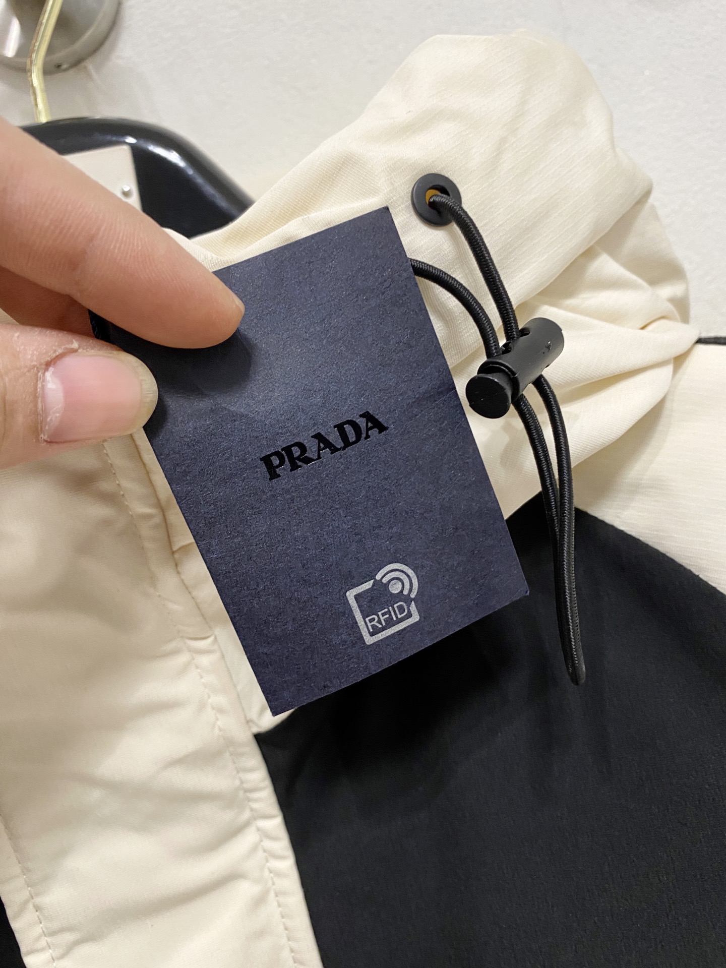 Prada Male Down Jacket White Duck Down Hooded M-l-xl