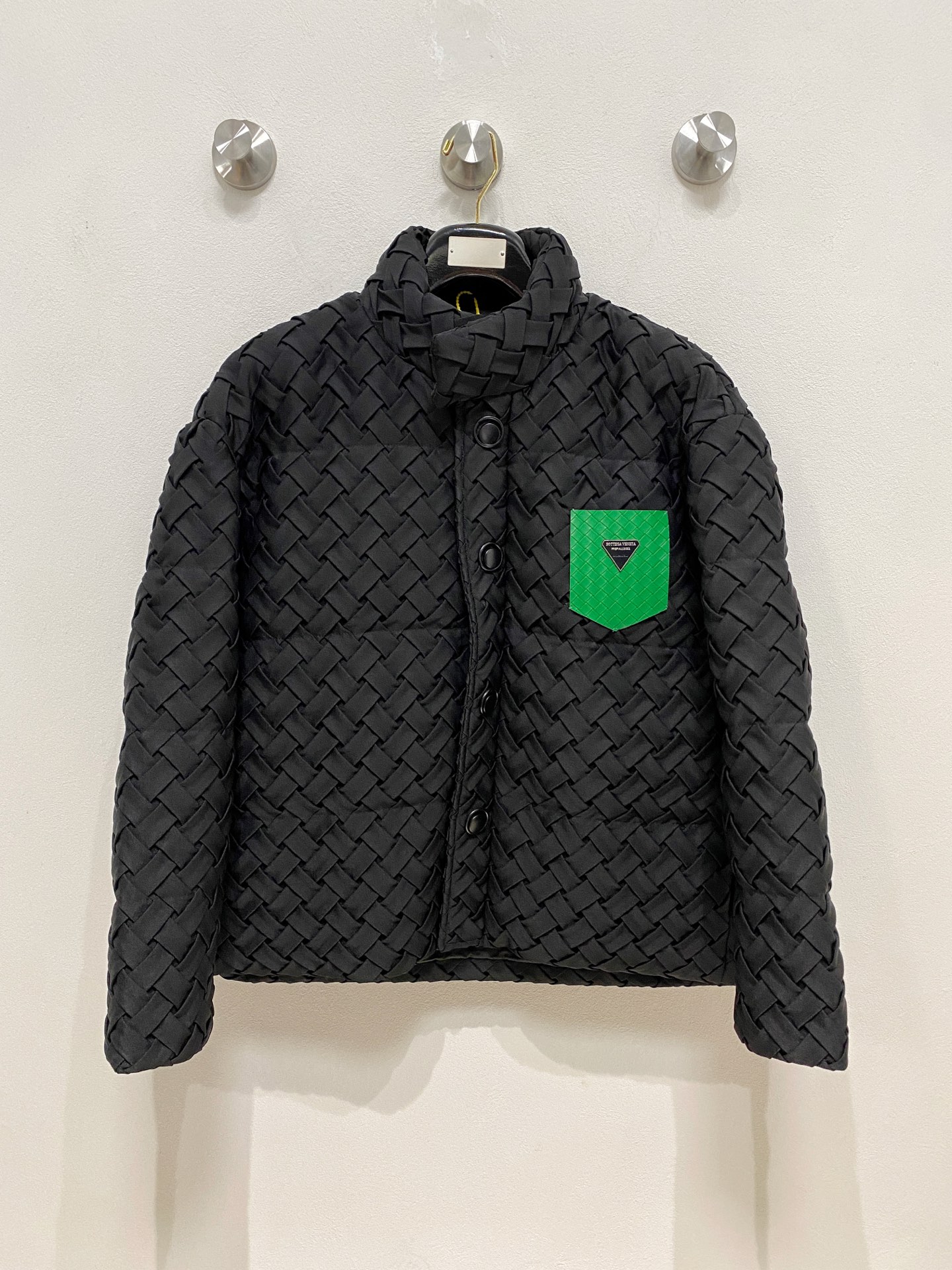 Bottega Veneta Male Down Jacket White Duck Down Hooded M-l-xl