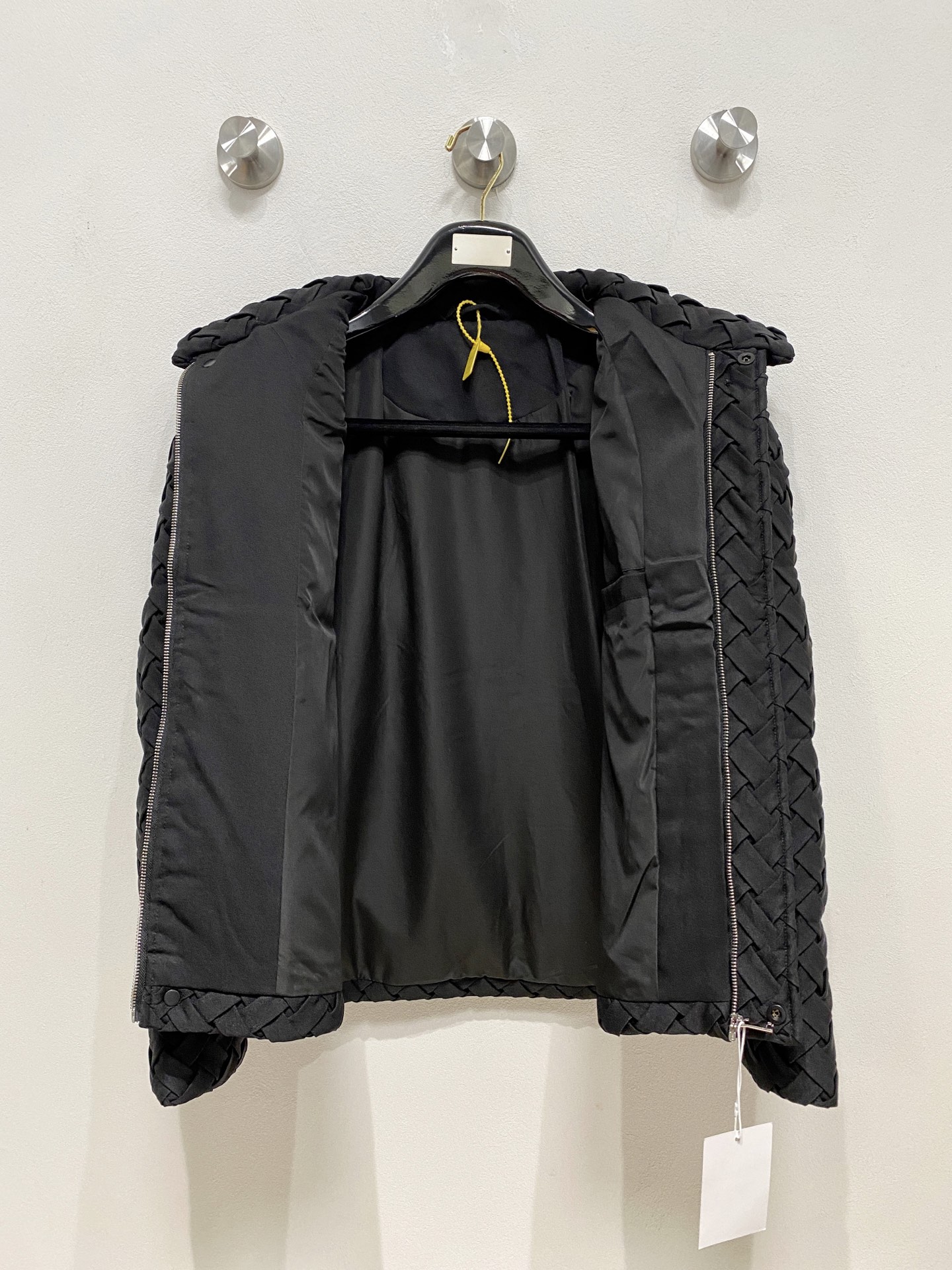 Bottega Veneta Male Down Jacket White Duck Down Hooded M-l-xl